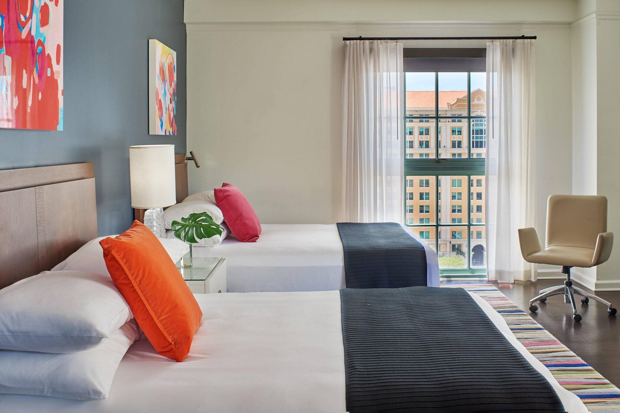 Quadruple City View Two Queen Beds