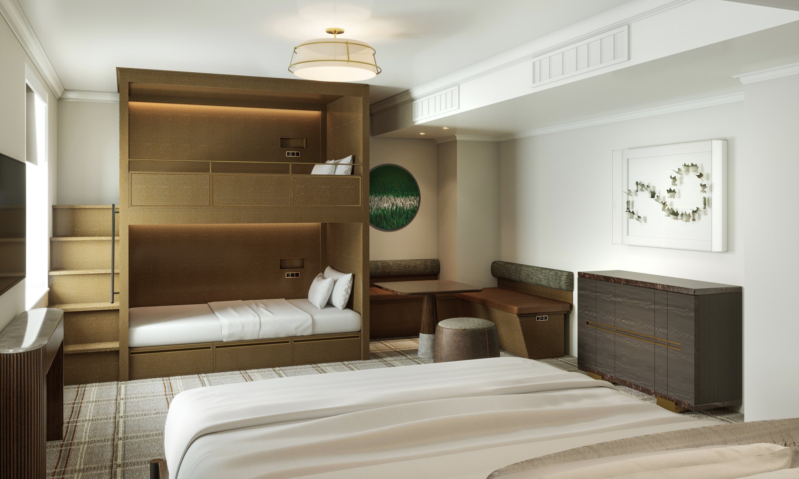 Family Room King Size Bed