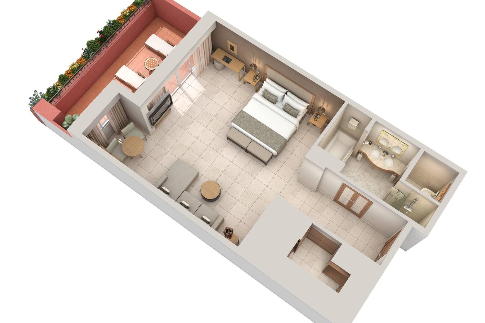 Junior Suite Ocean View King Bed