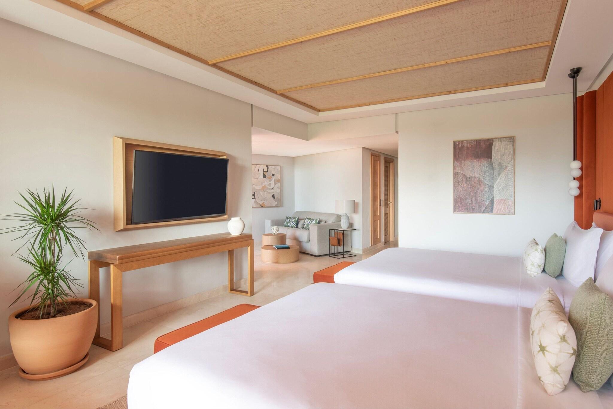 Family Room Ocean View Two Double Beds