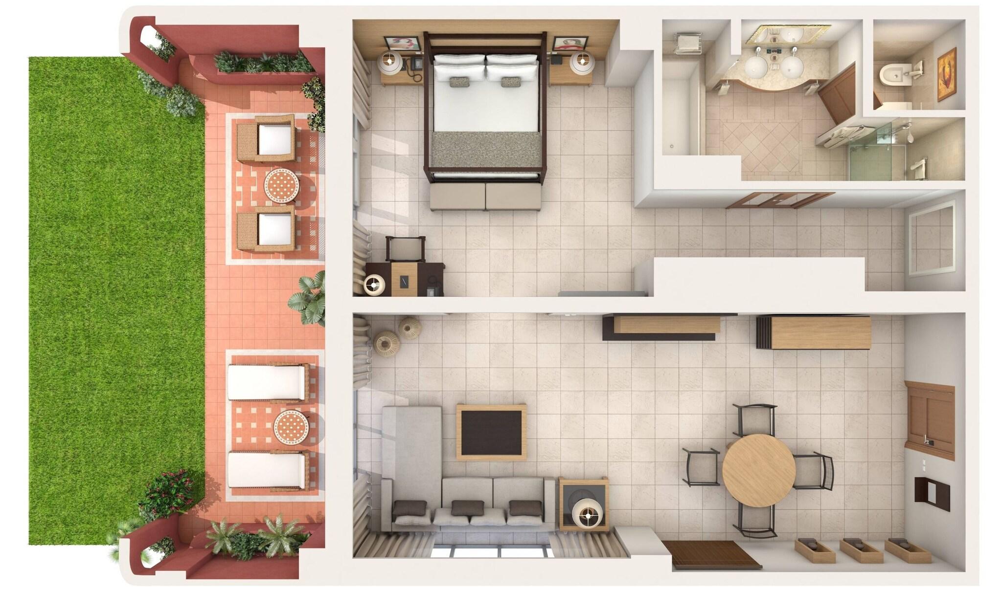 Suite Two Bedrooms with Private Pool