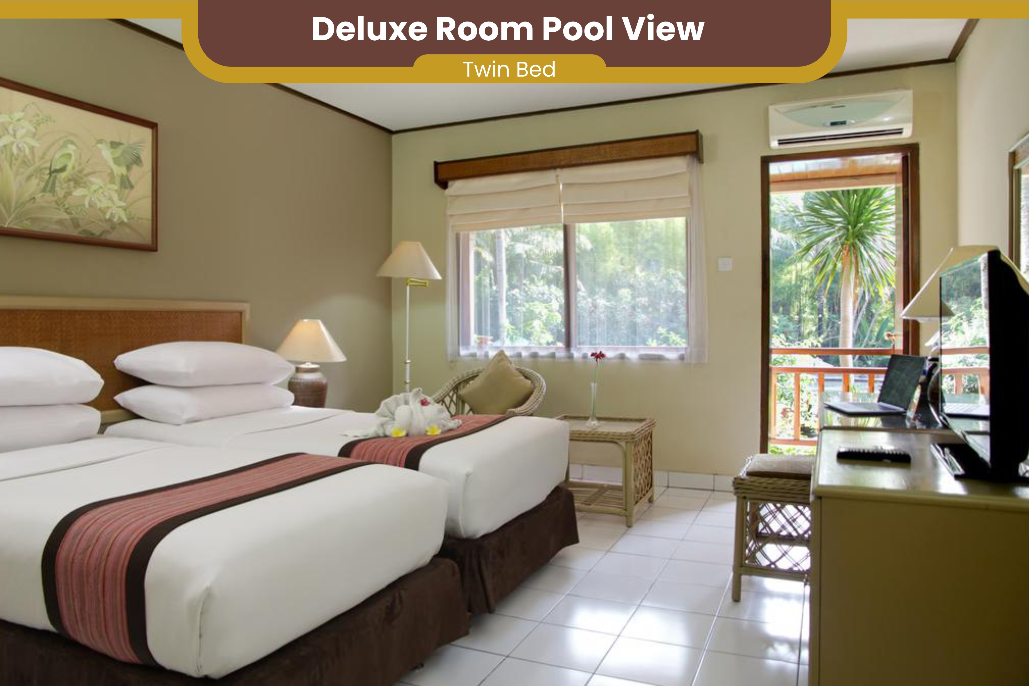Twin Deluxe Pool View