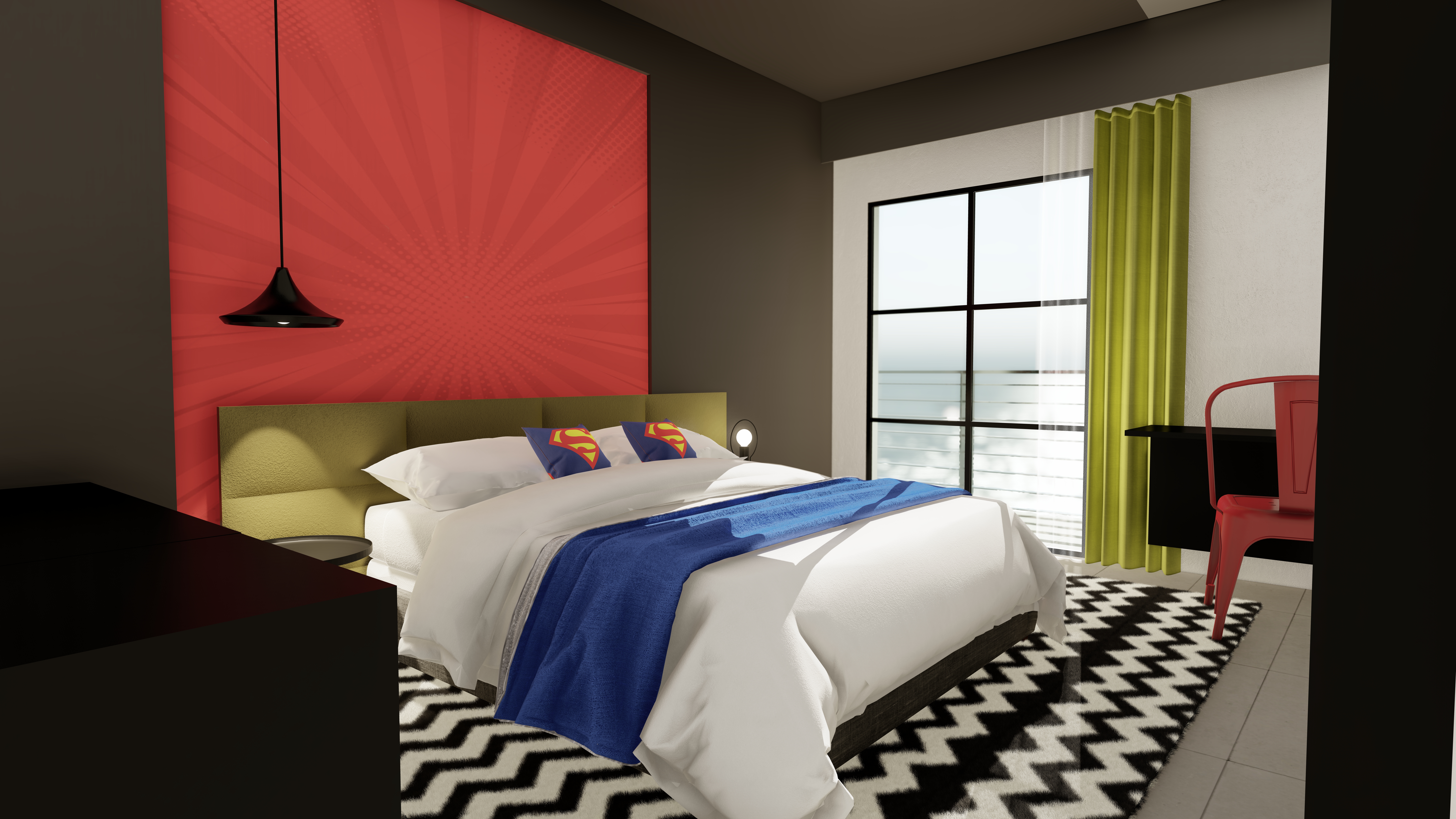 Quadruple with Terrace