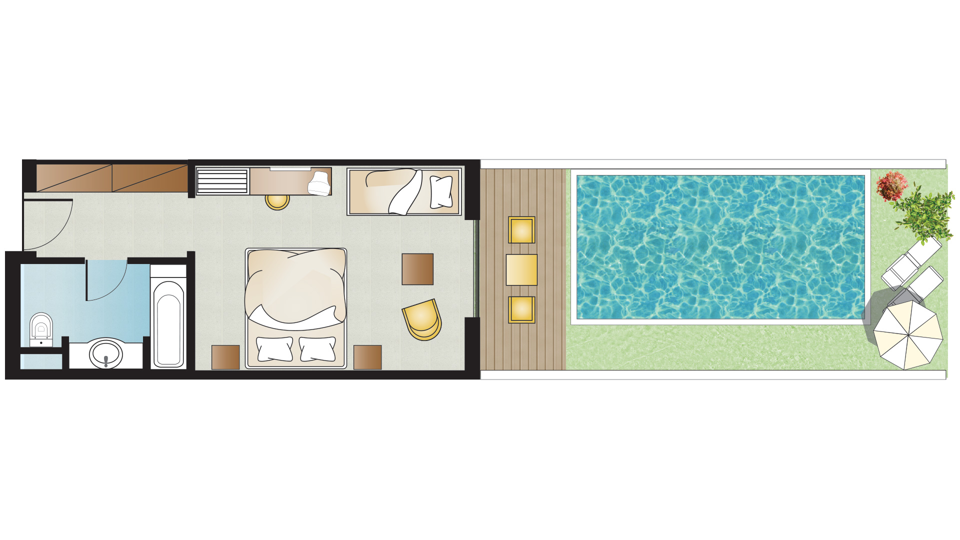 Bungalow Sea View with Private Pool