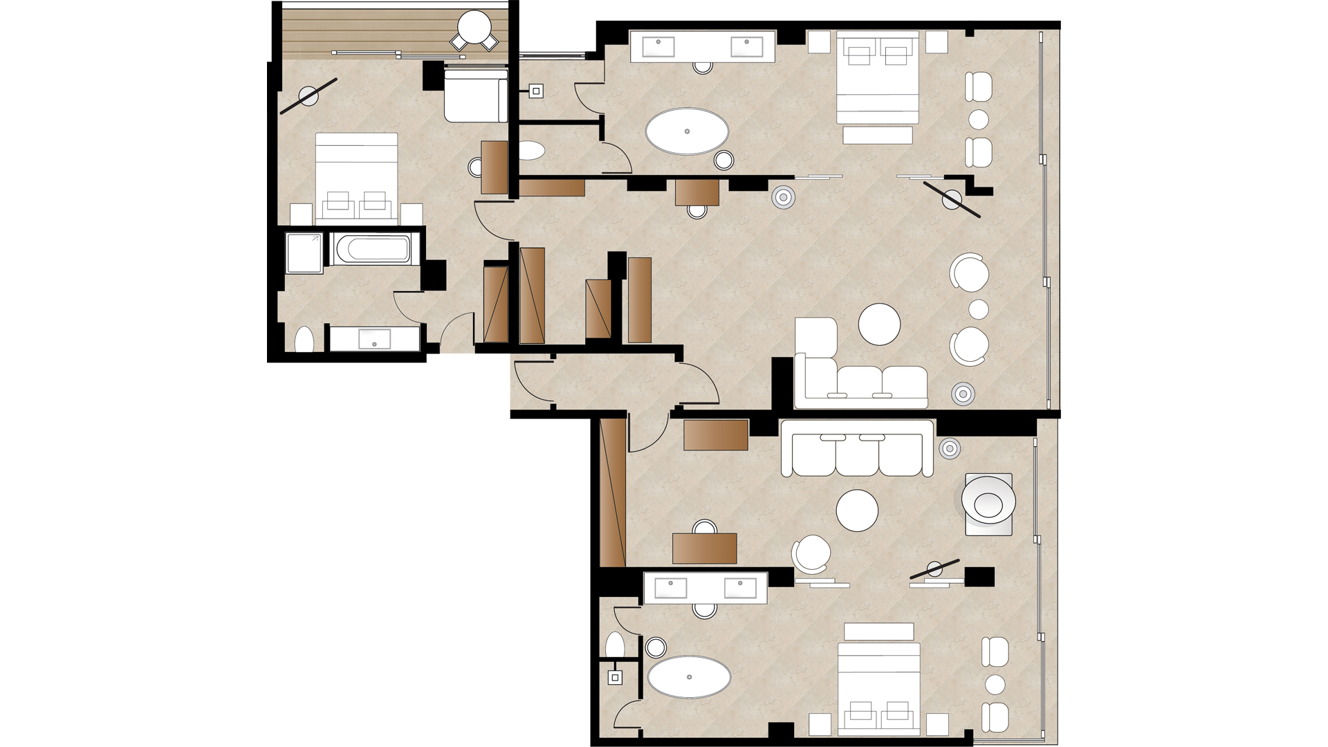 Suite Three Bedrooms