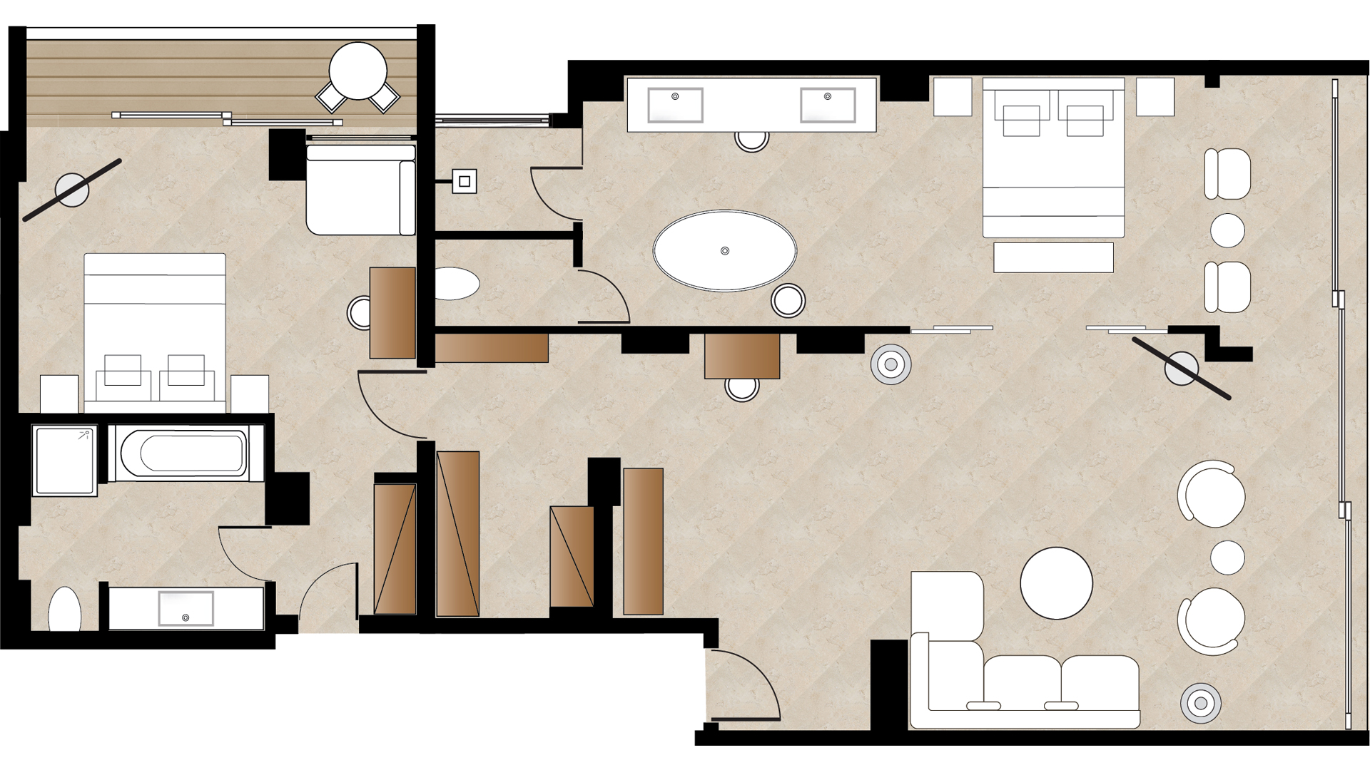 Suite Two Bedrooms