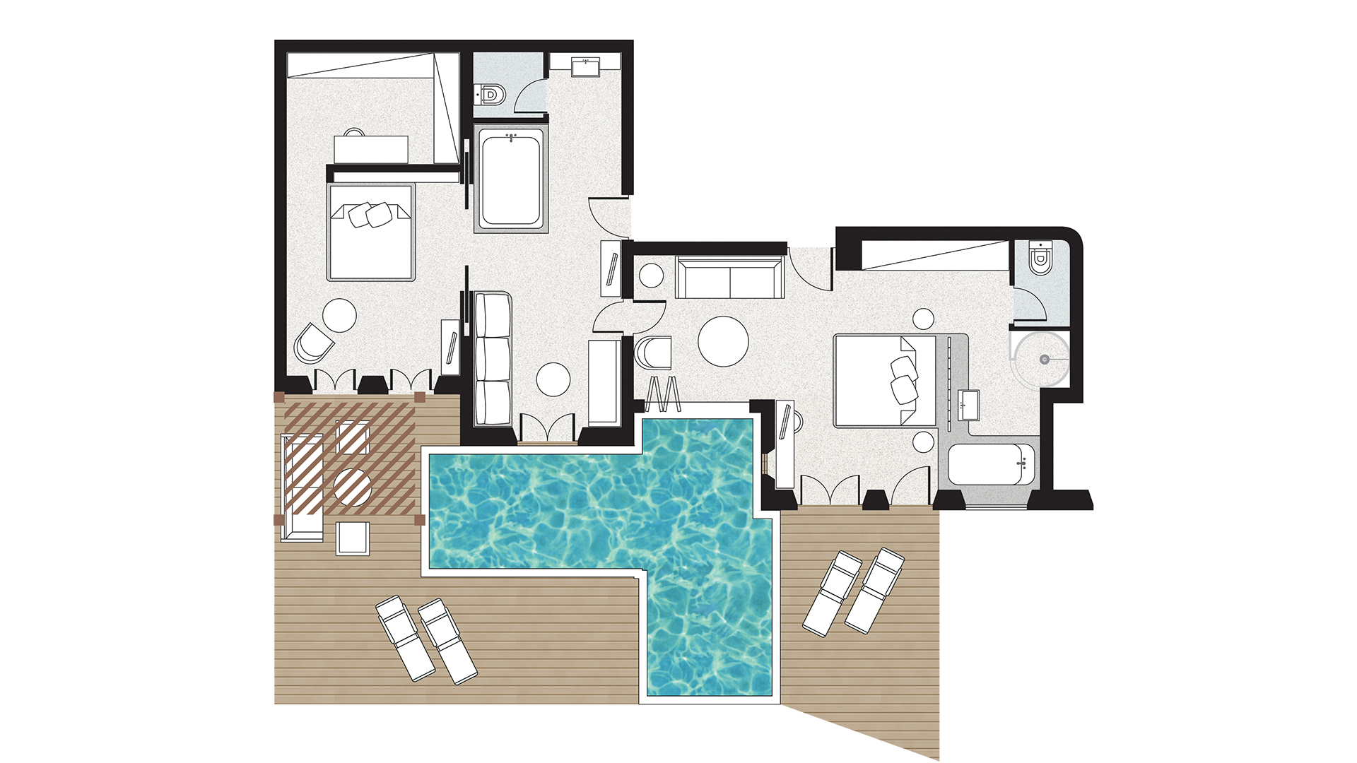 Villa Two Bedrooms with Private Pool