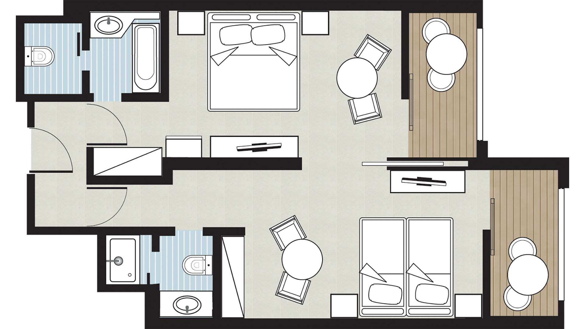 Family Room Deluxe Sea View