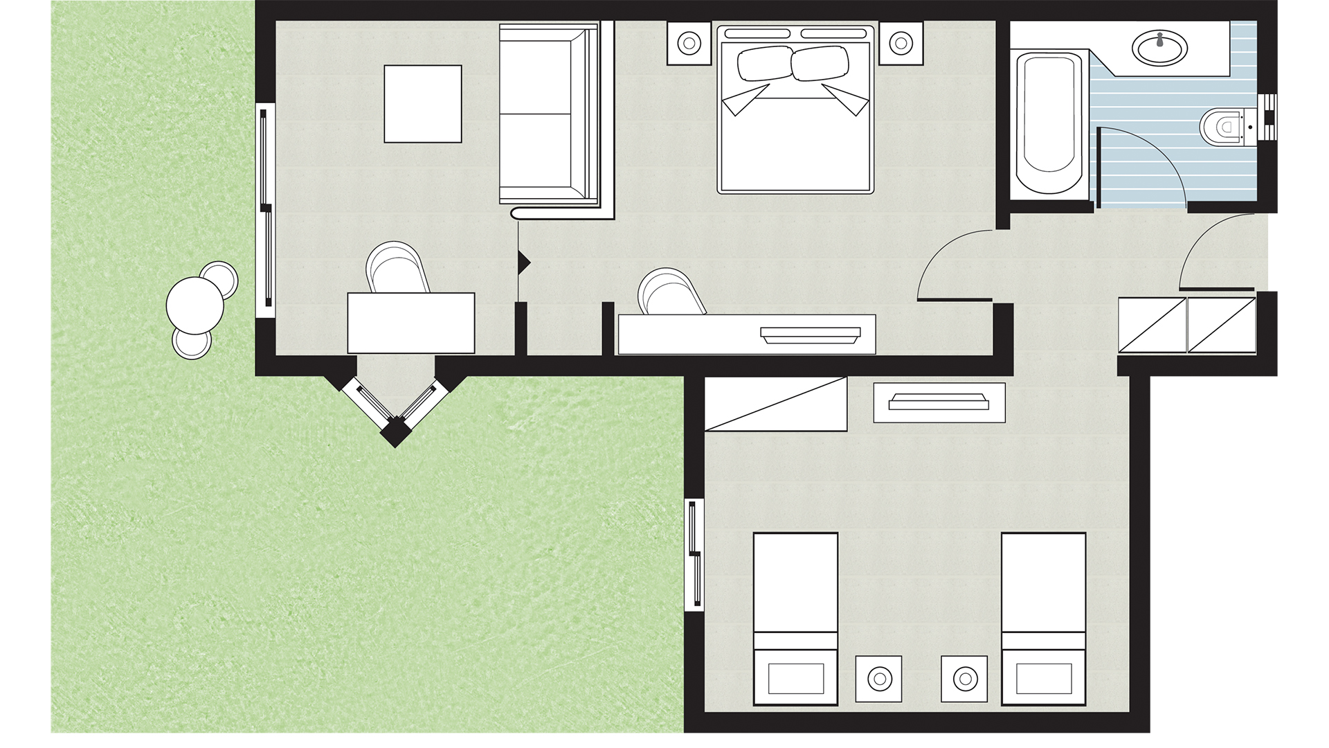 Bungalow Superior Garden View