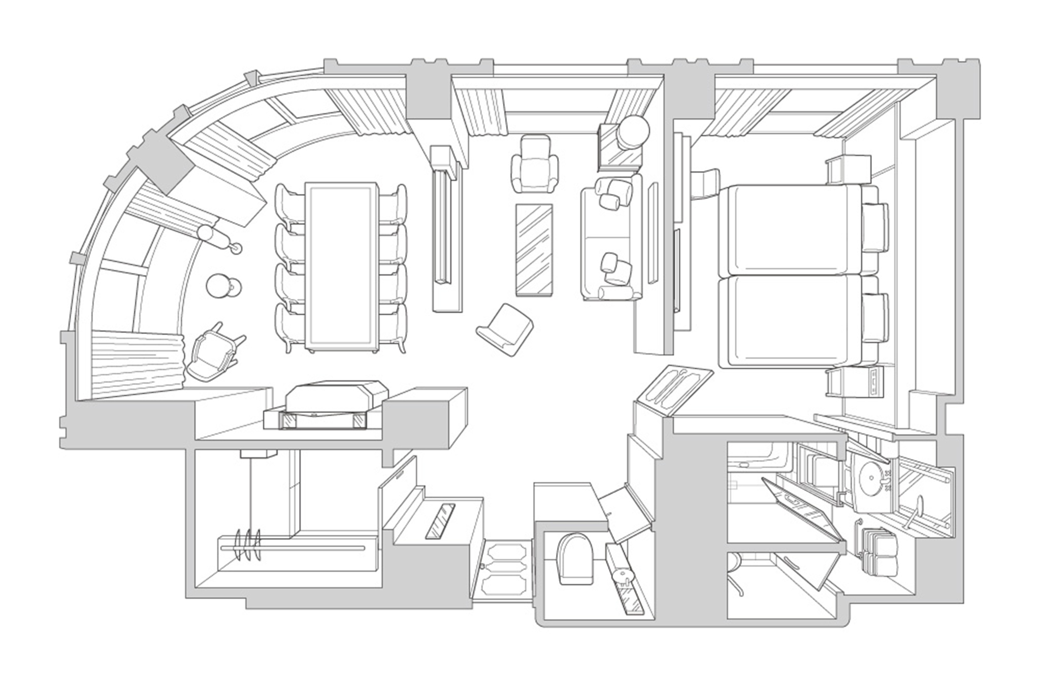 Suite City View Two Beds