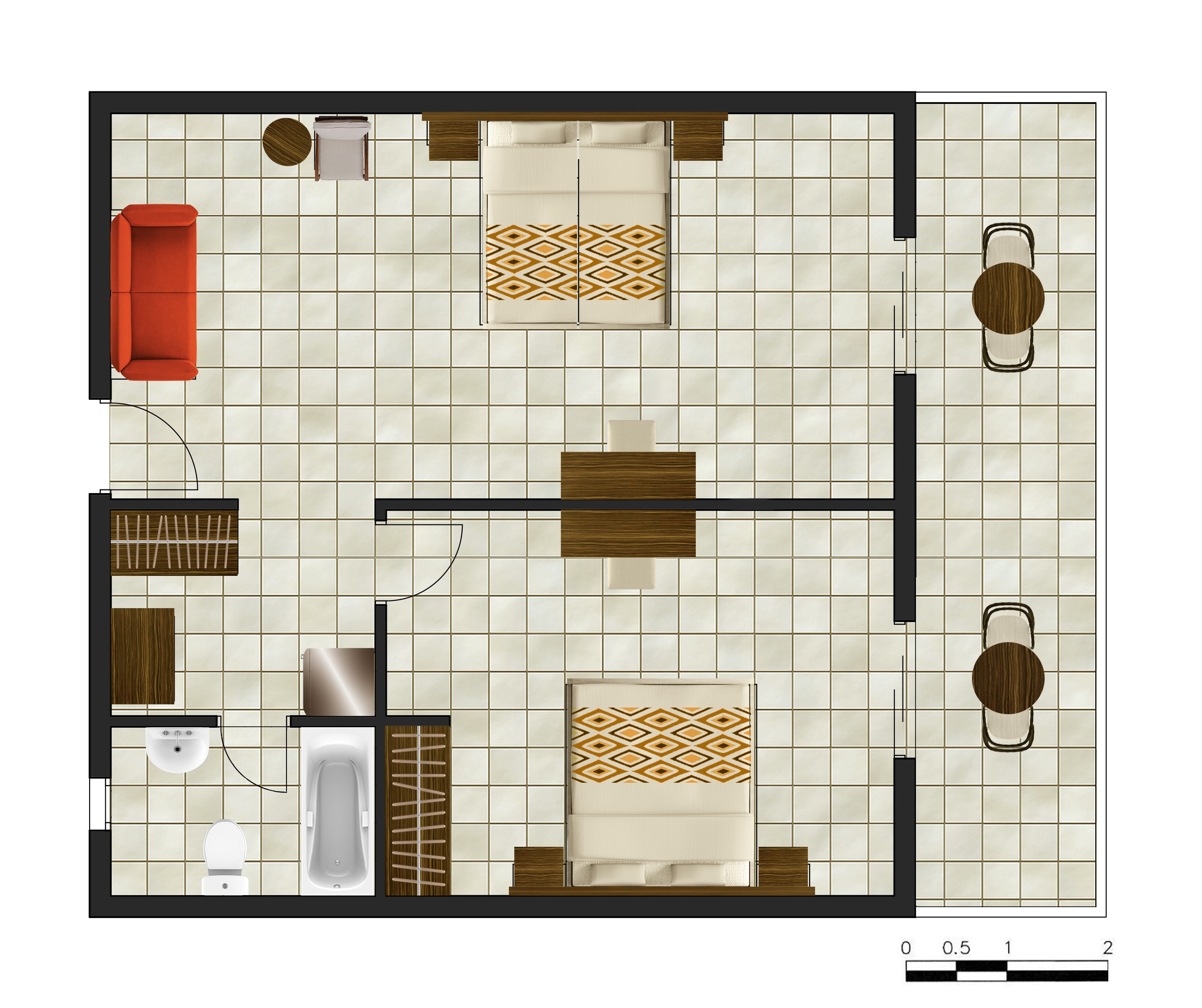 Family Room Garden View