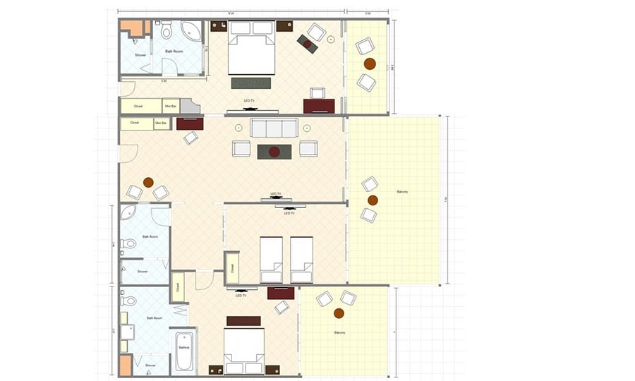 Suite Three Bedrooms