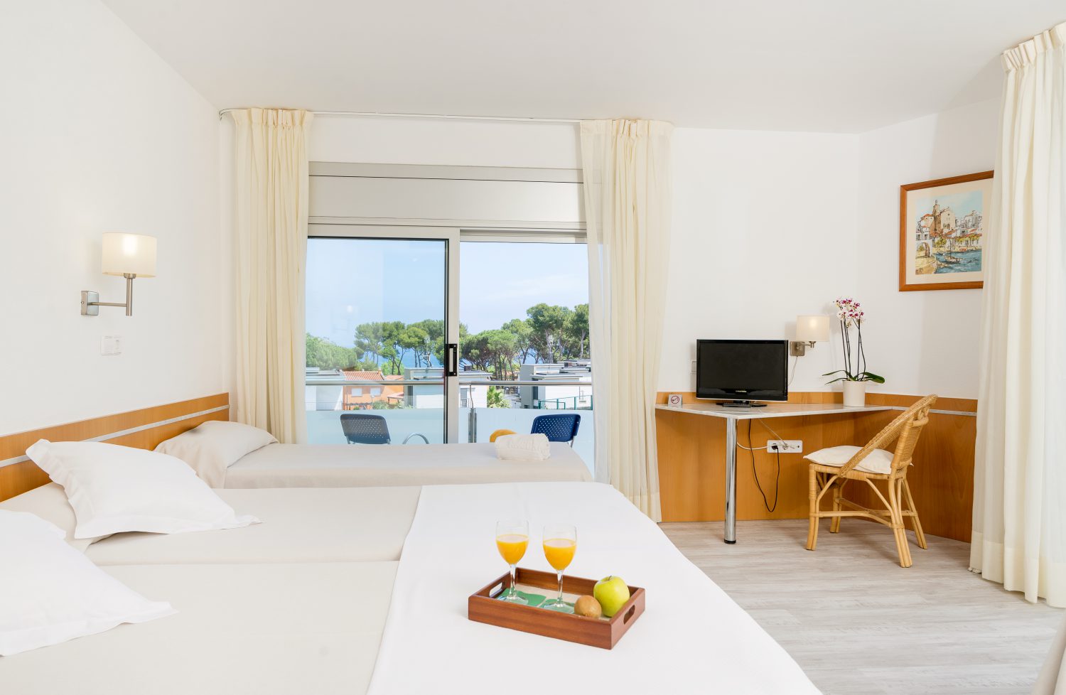 Quadruple with Balcony