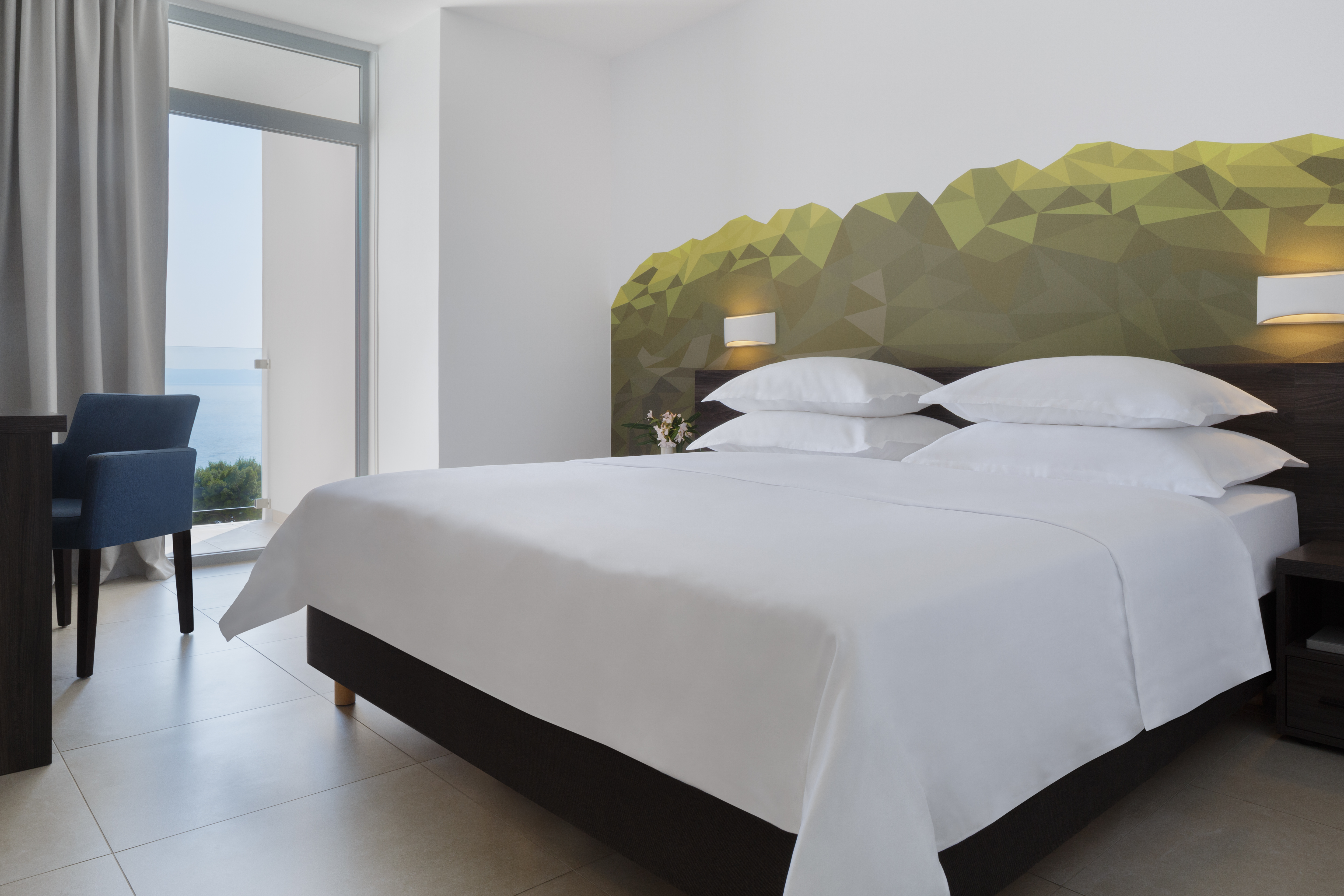 Double Single Side Sea View with Balcony