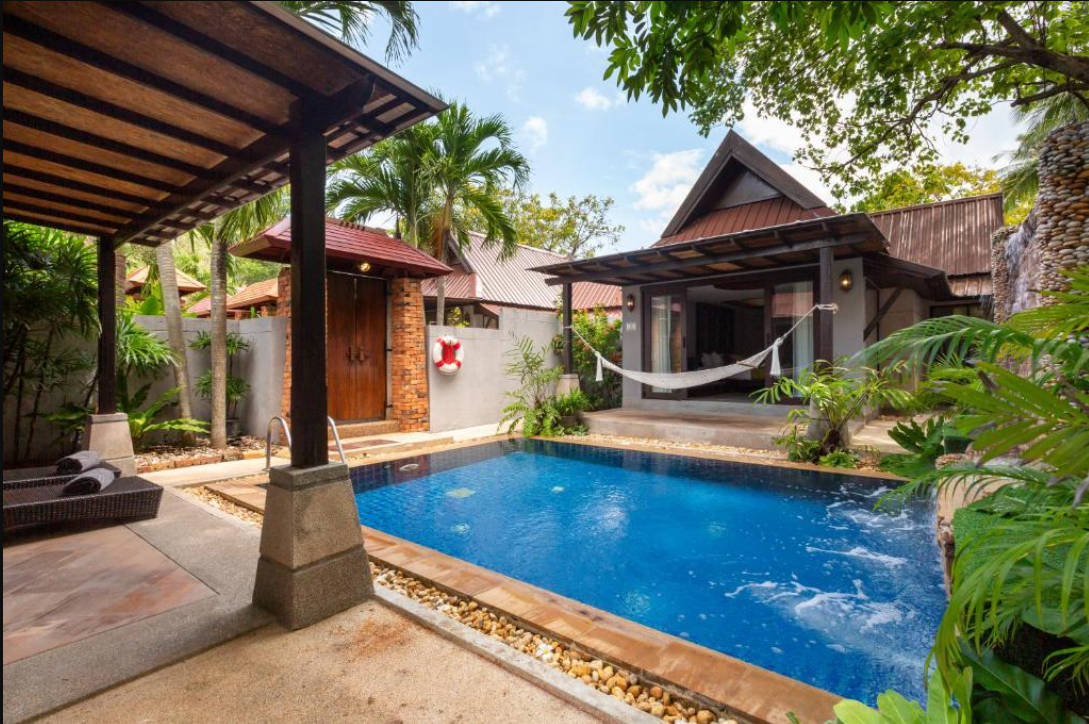 Family Room Pool View Two Double Beds