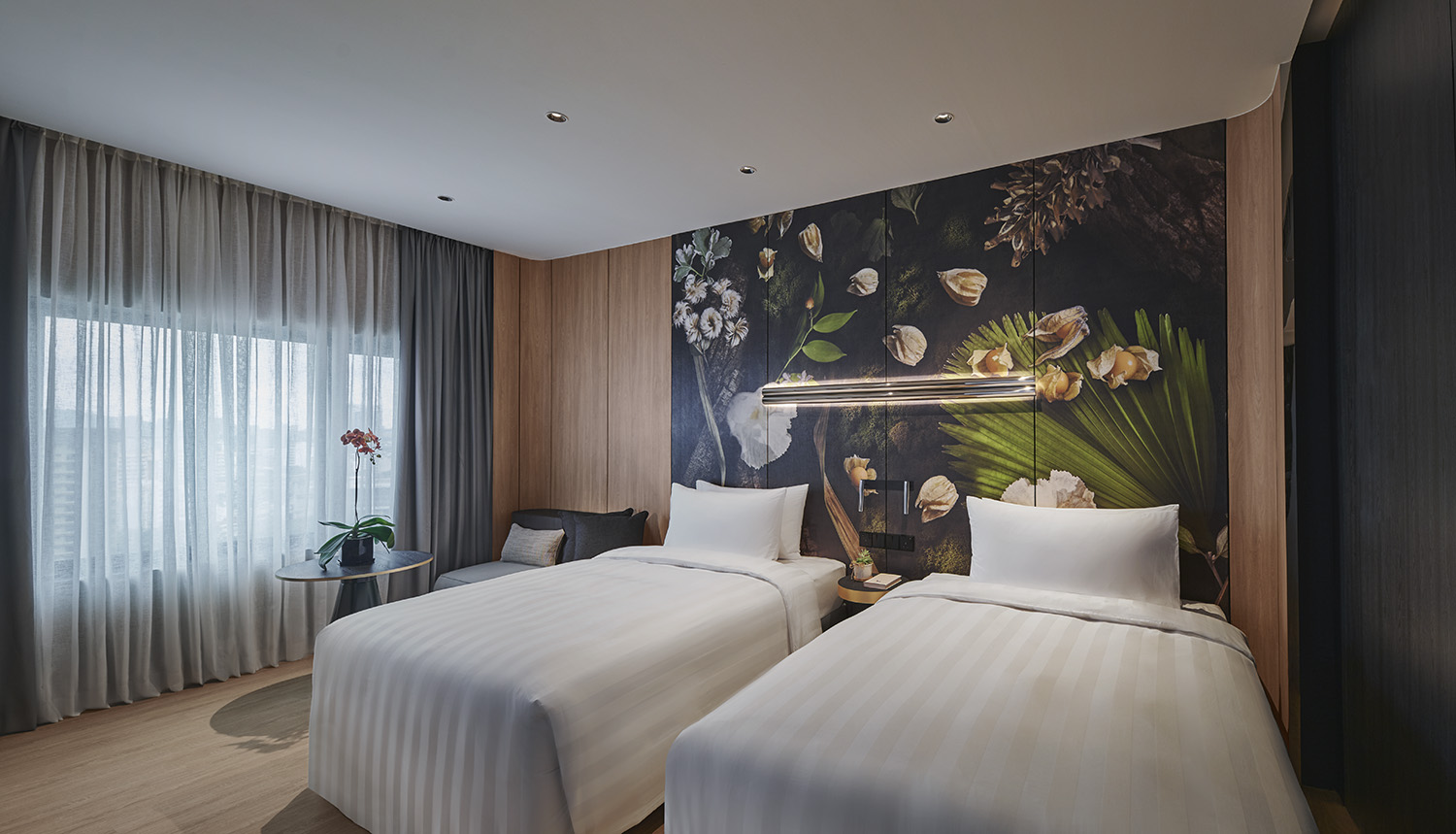 Twin Two Double Beds