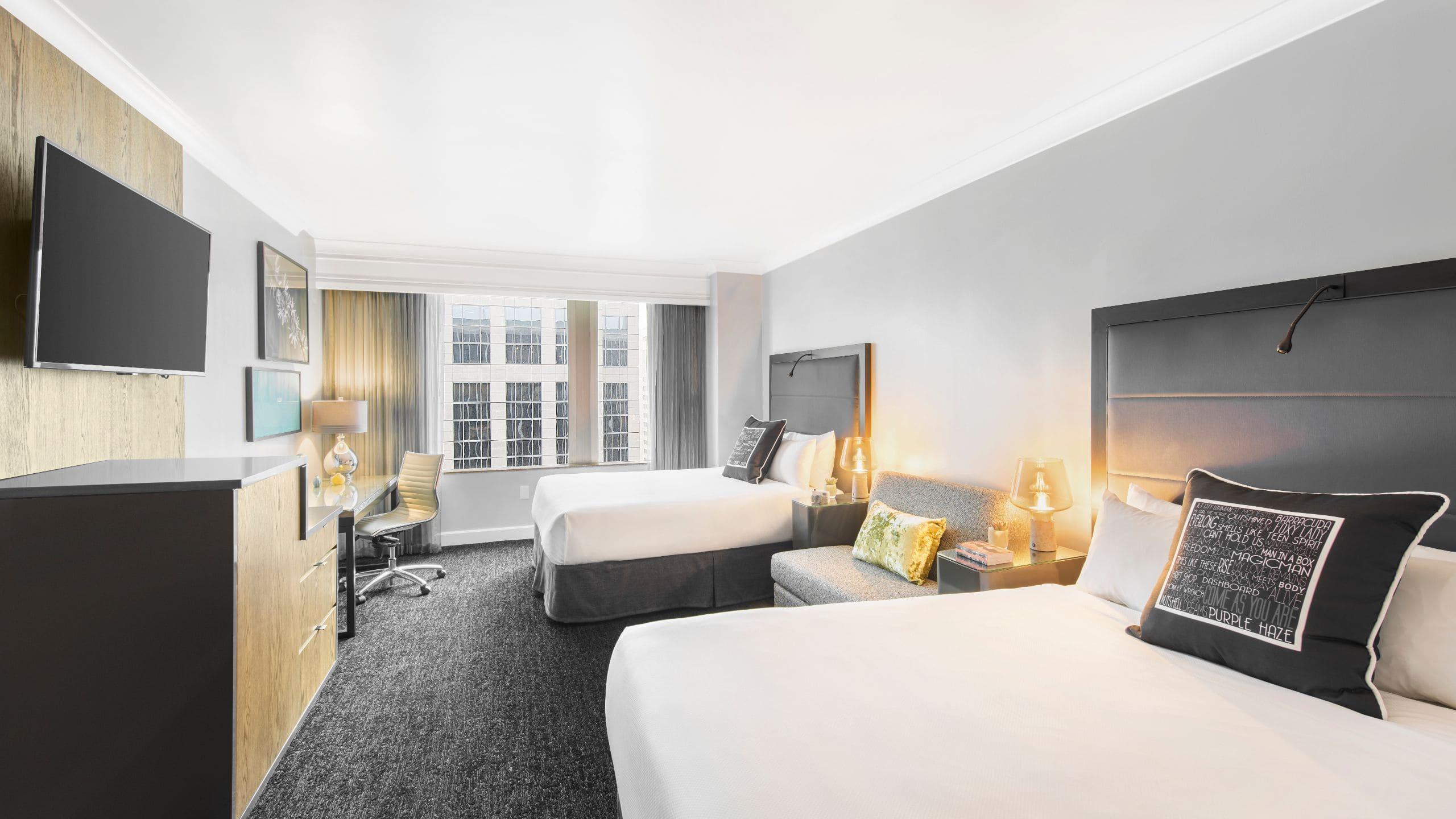 Double Two Queen Beds