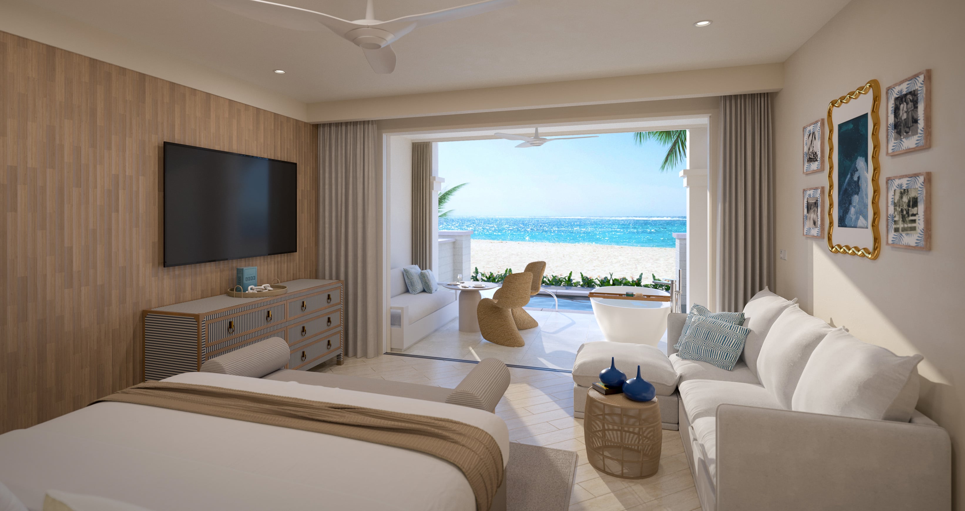 Suite Beach Front with Private Pool