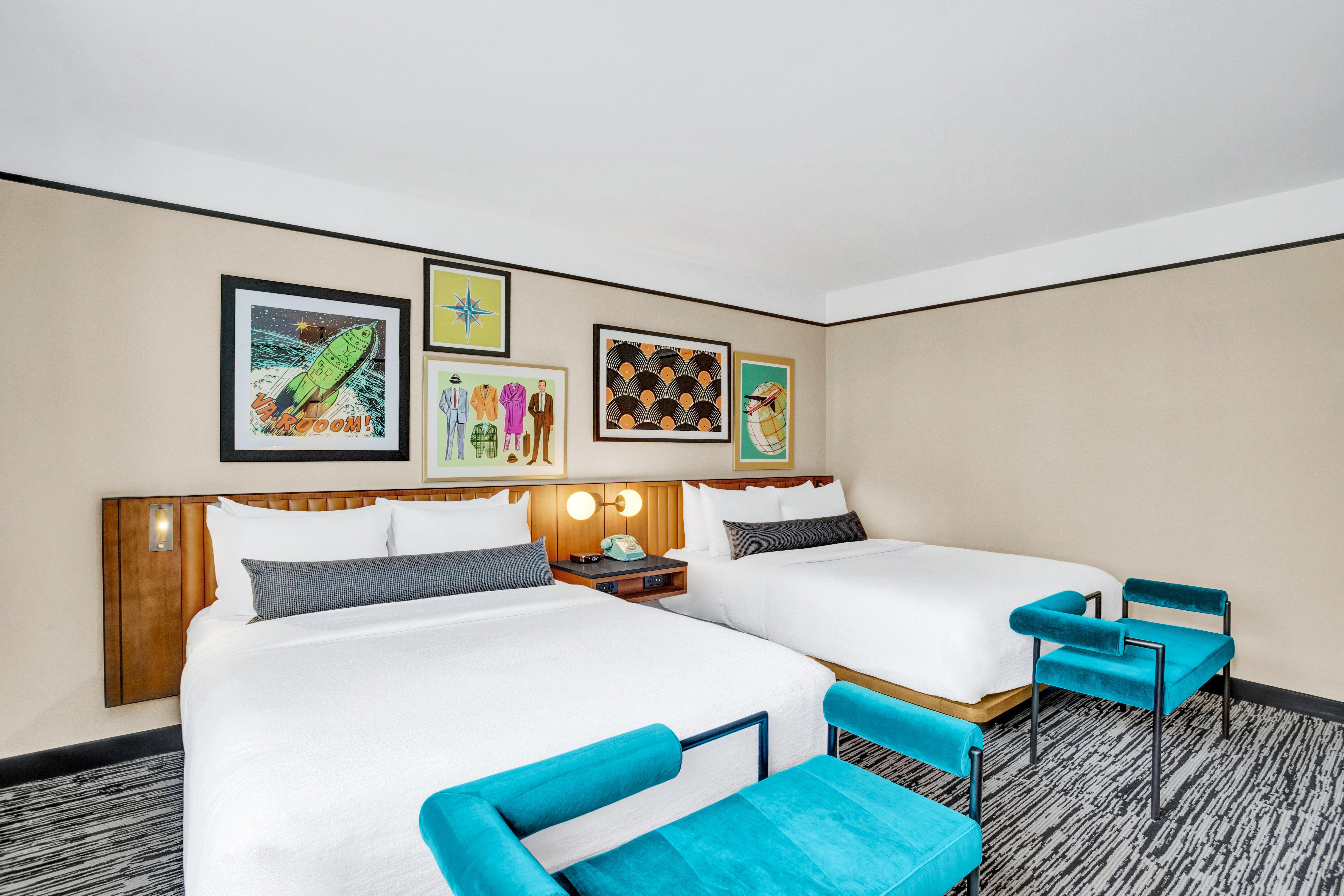 Double Two Queen Beds