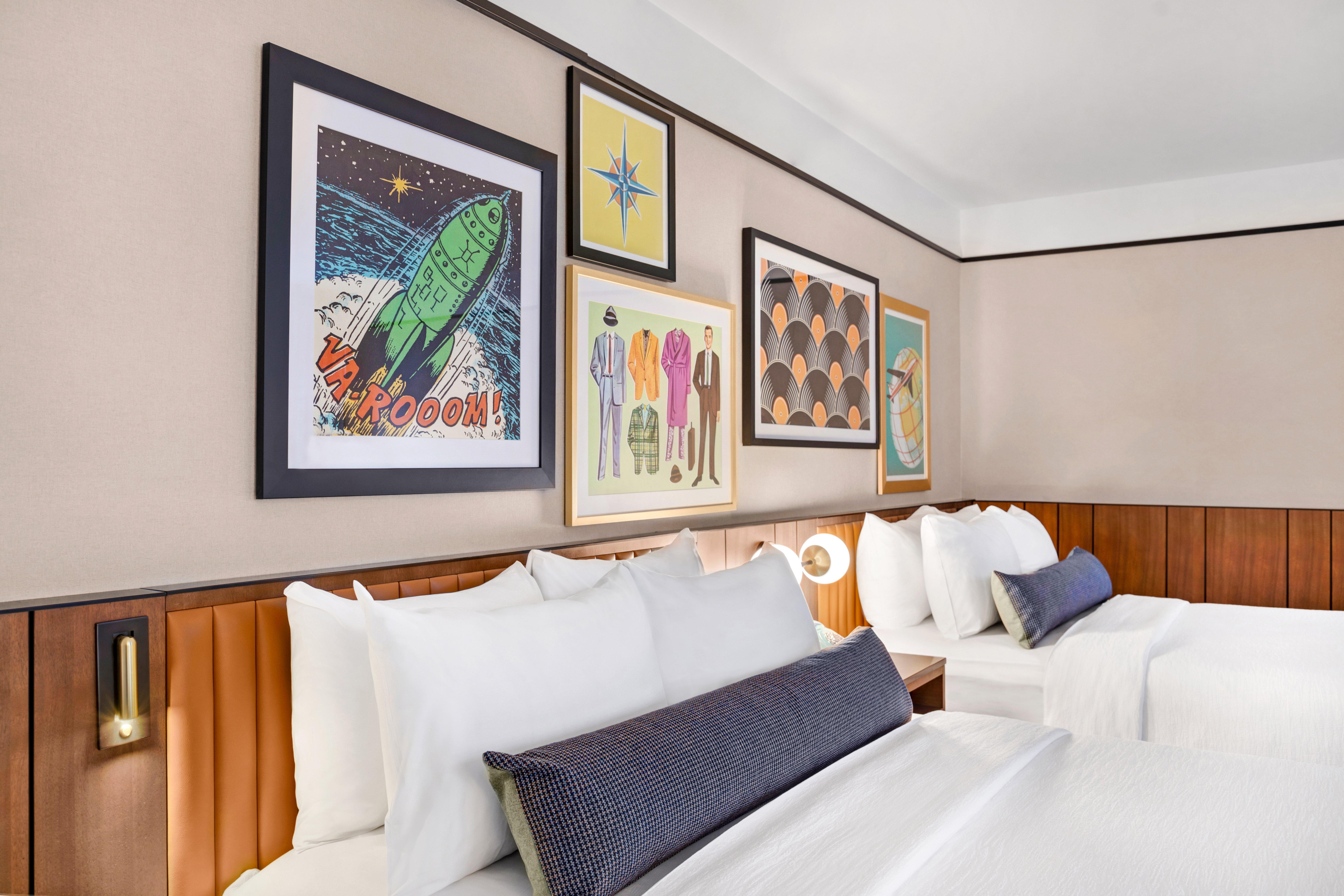 Quadruple Two Queen Beds