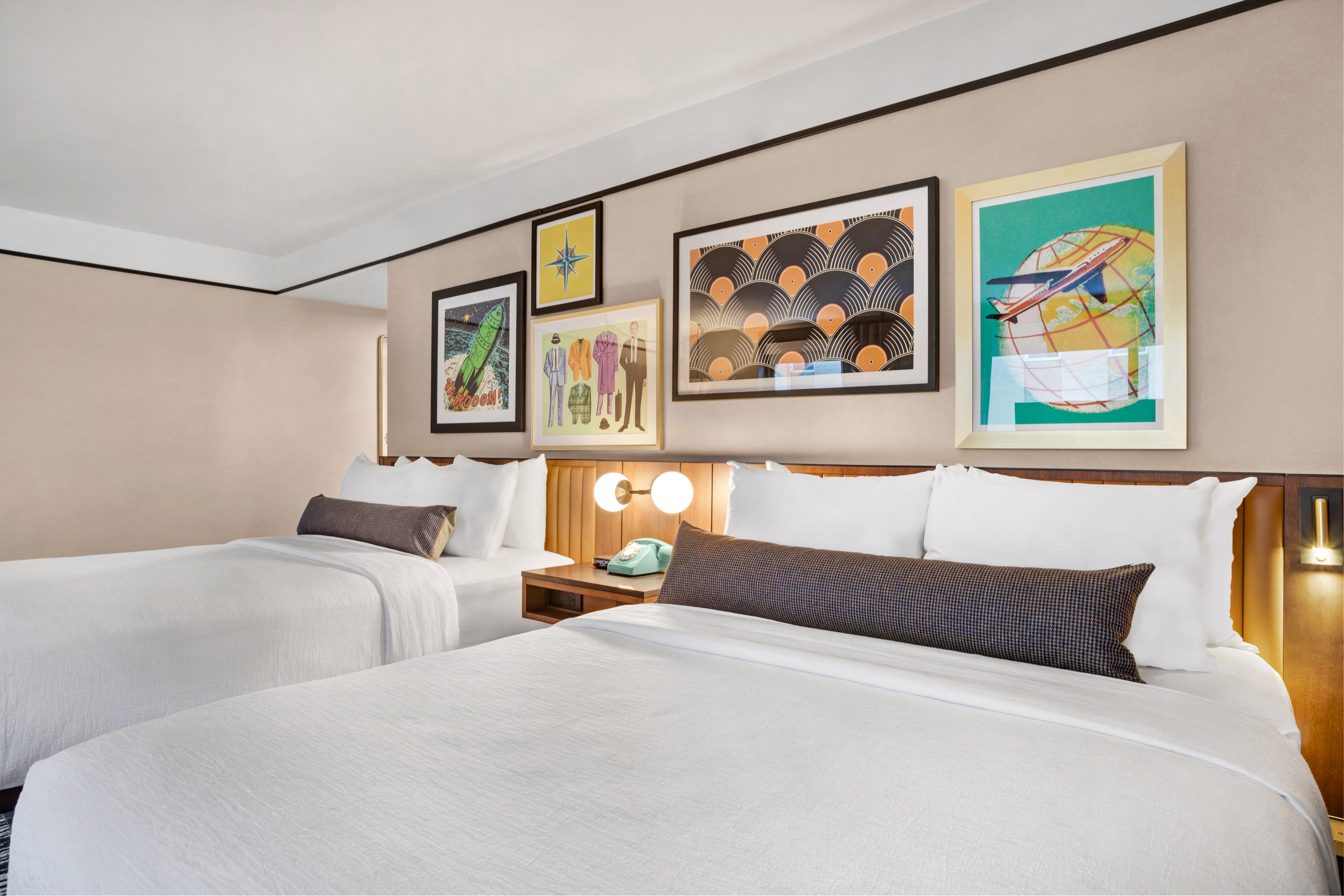 Quadruple City View Two Queen Beds