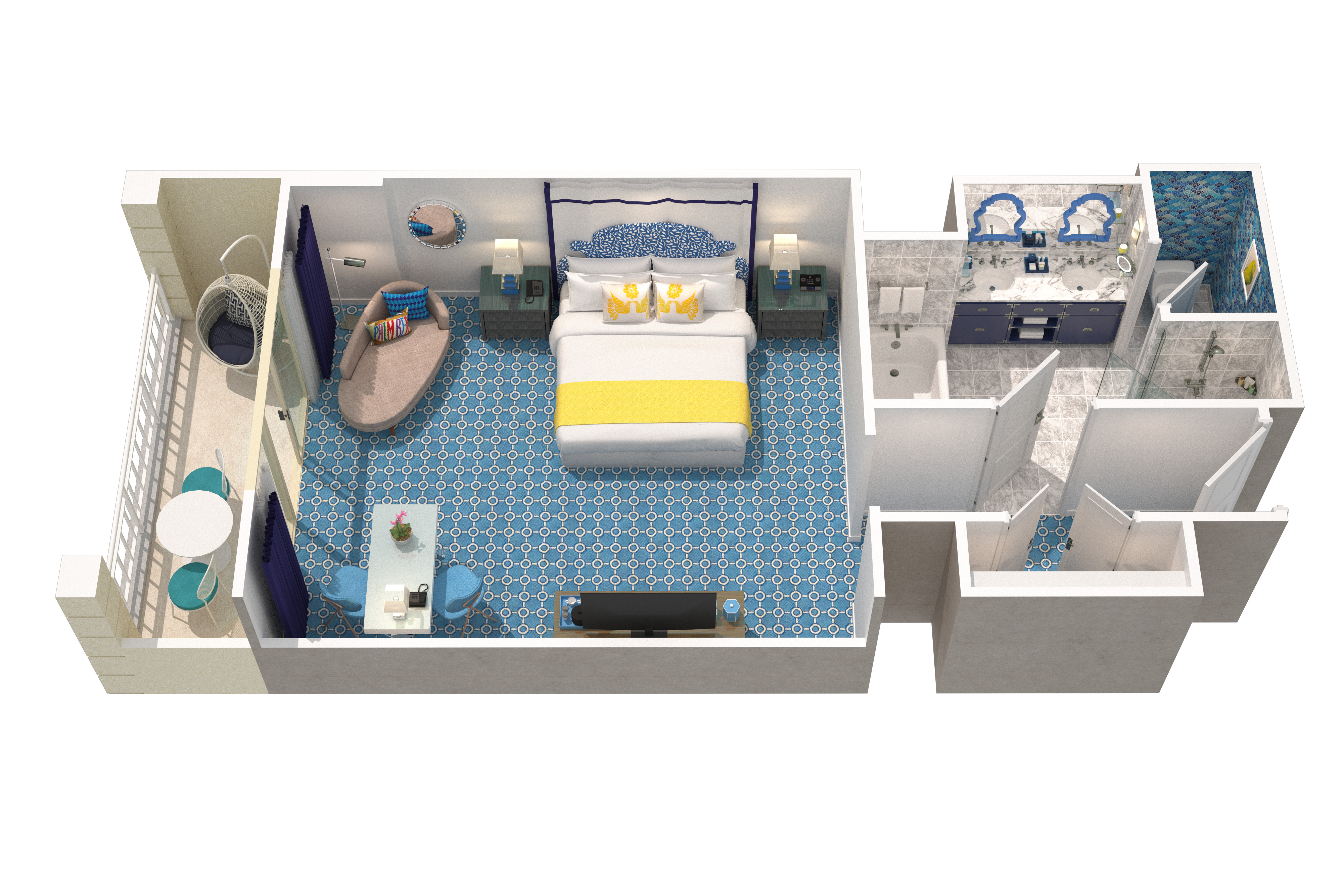 Double King Size Bed