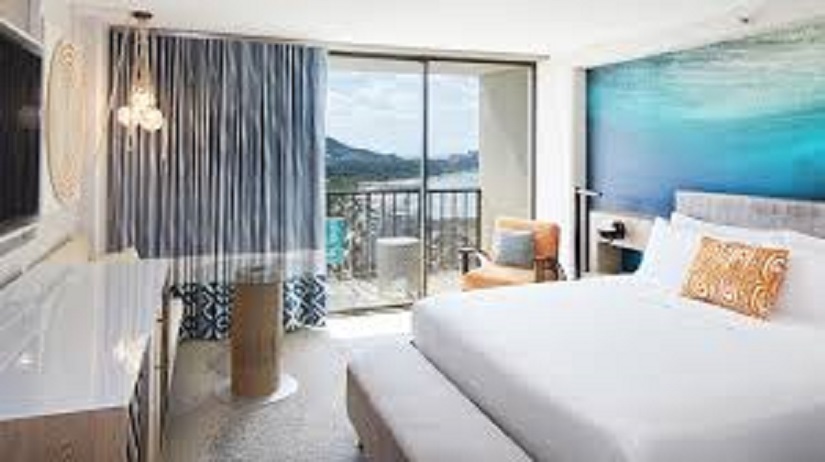 Double Partial Ocean View King Bed