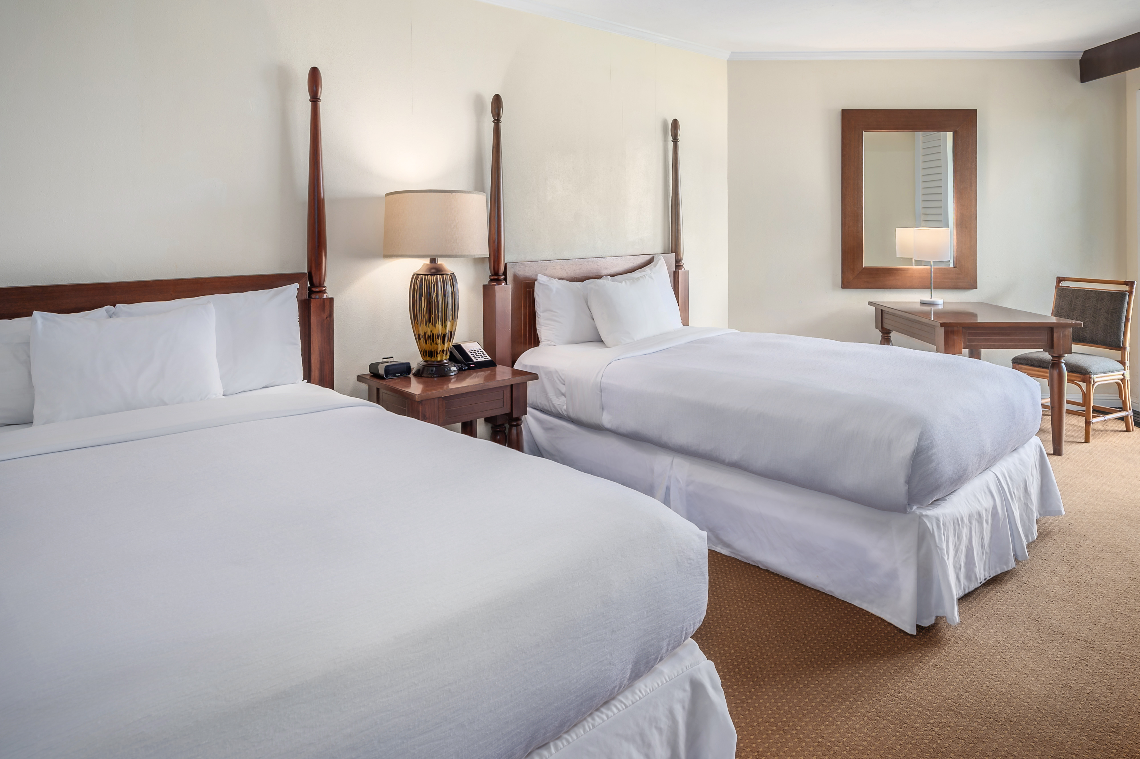 Room Partial Ocean View Two Double Beds