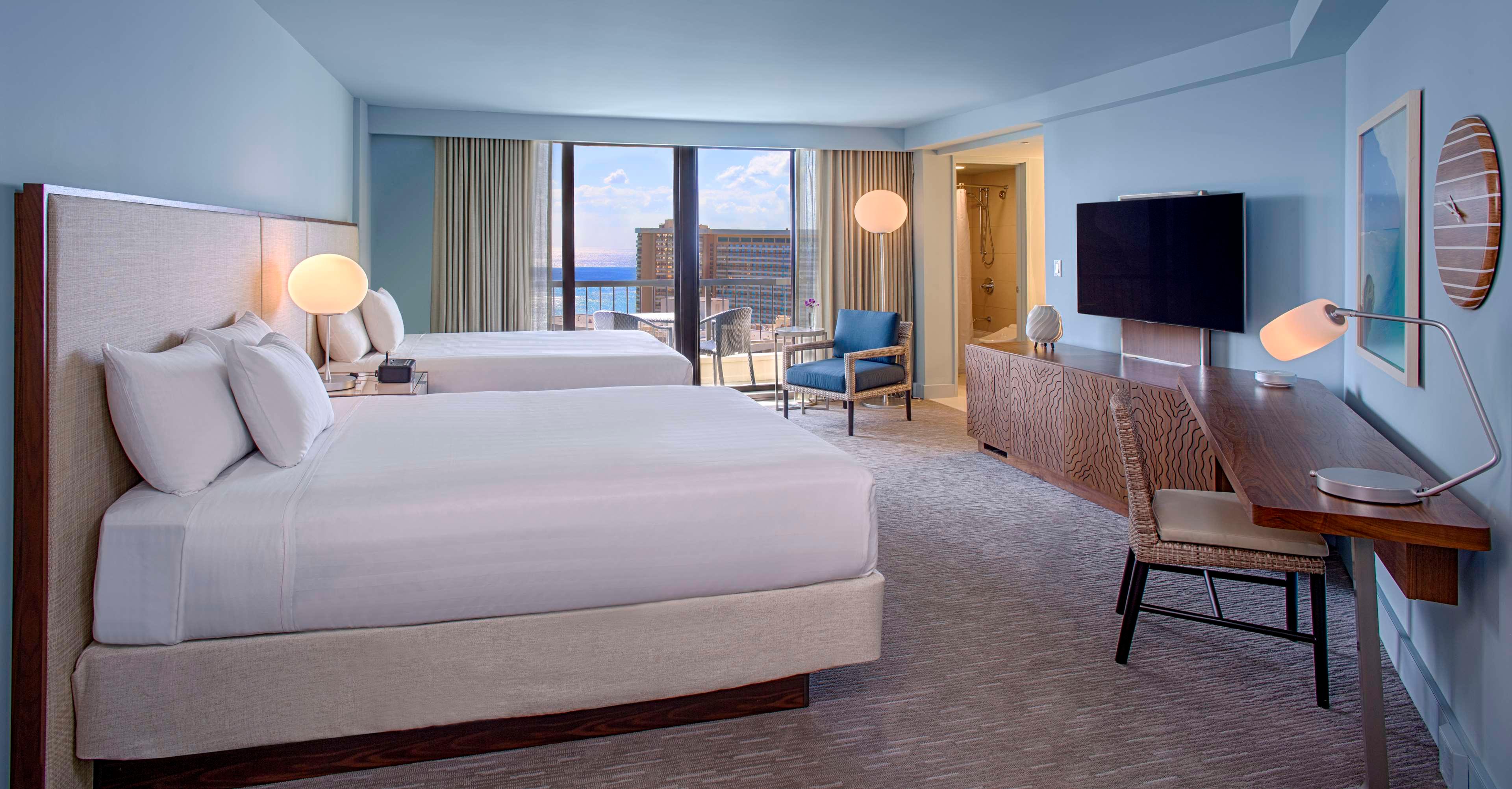 Double Ocean View Two Queen Beds