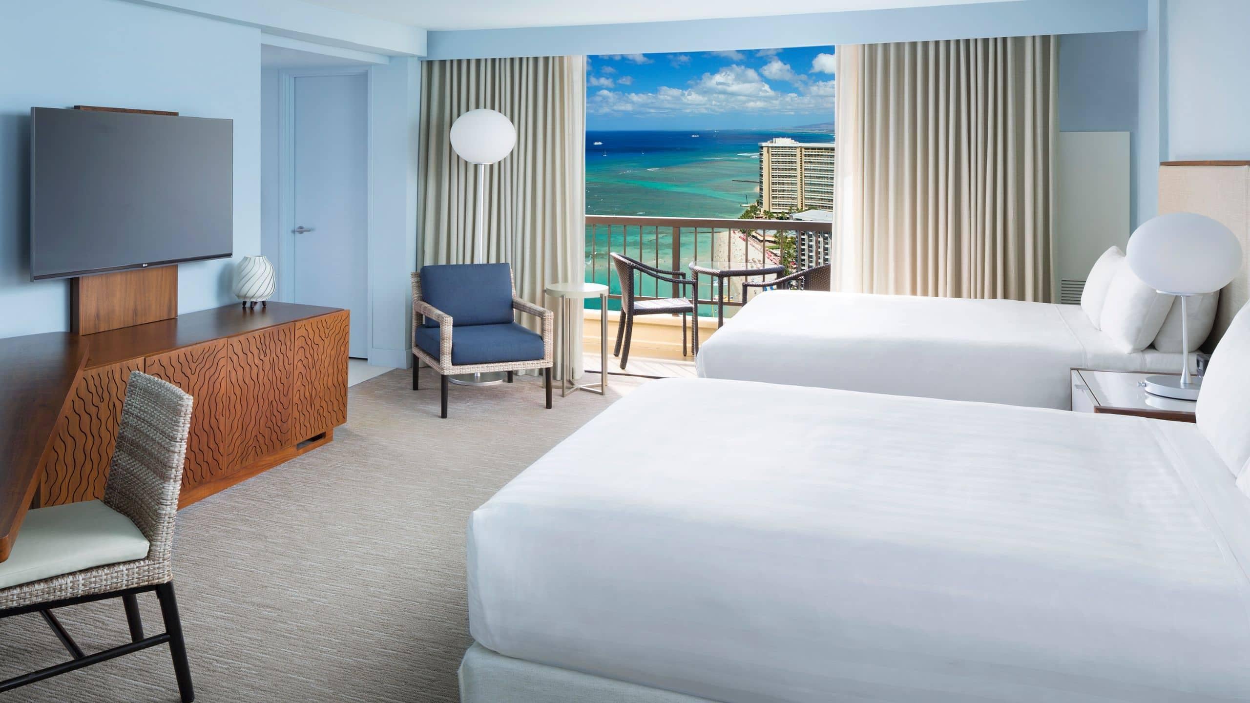 Double Ocean View Two Queen Beds