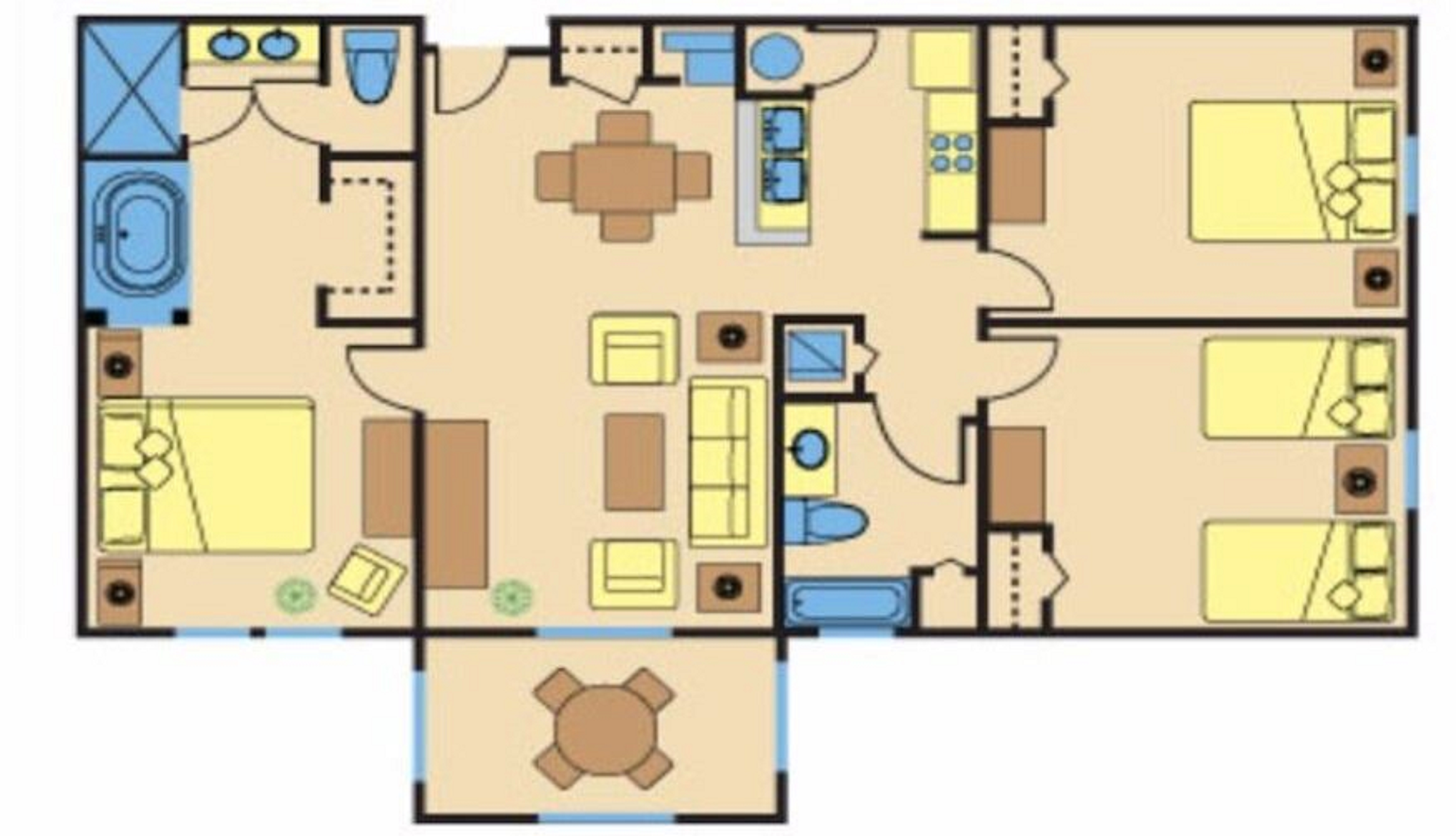 Suite Three Bedrooms with Views