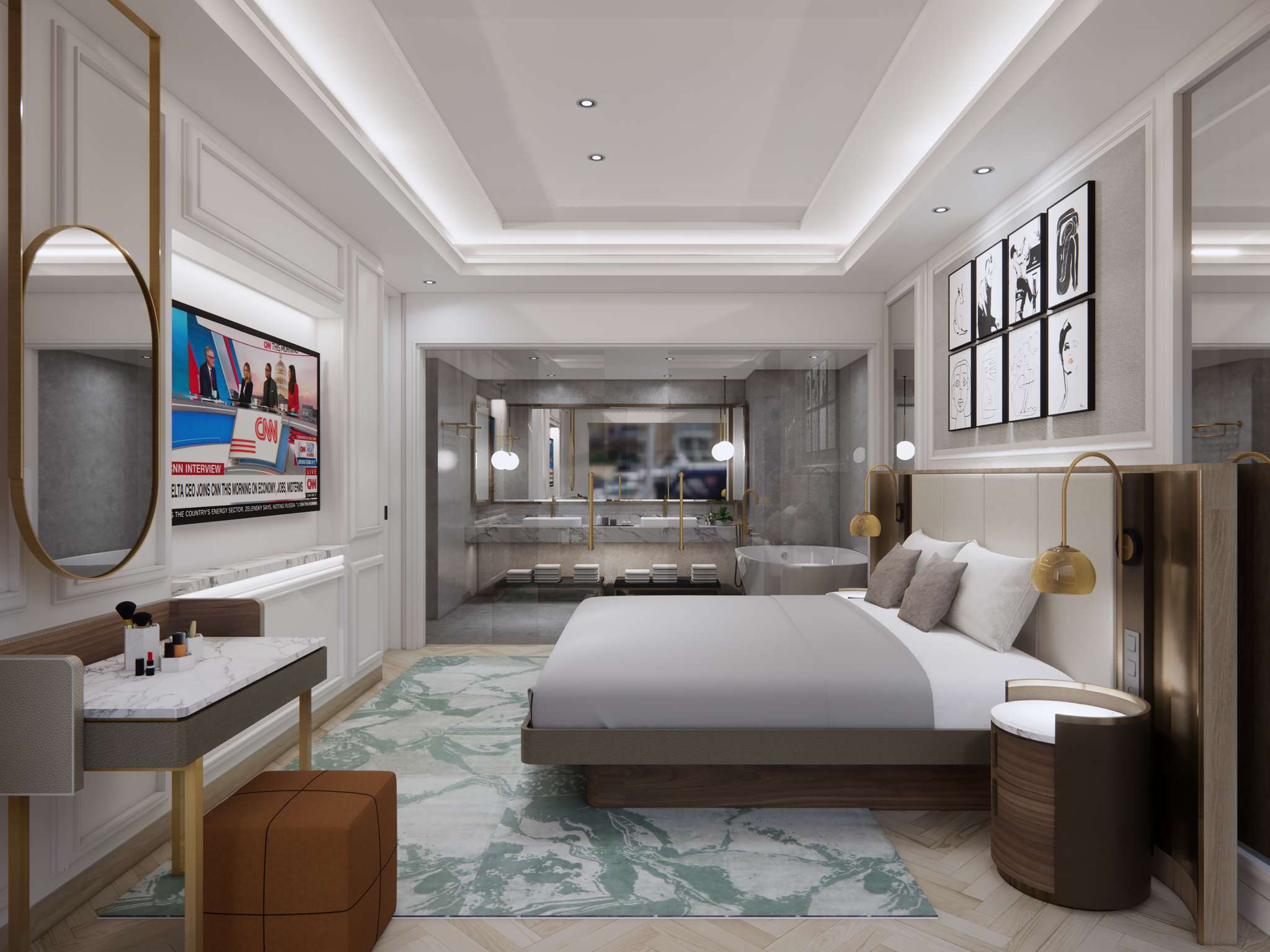 Double Deluxe King Bed