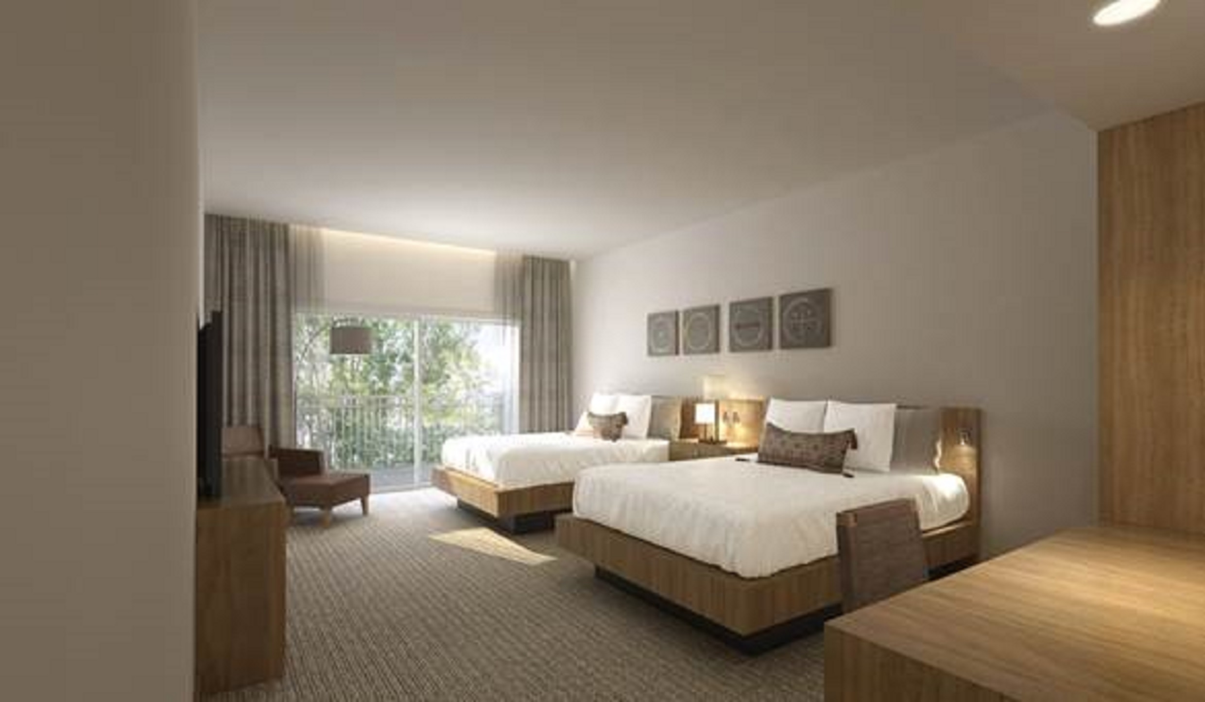 Double Two Queen Beds