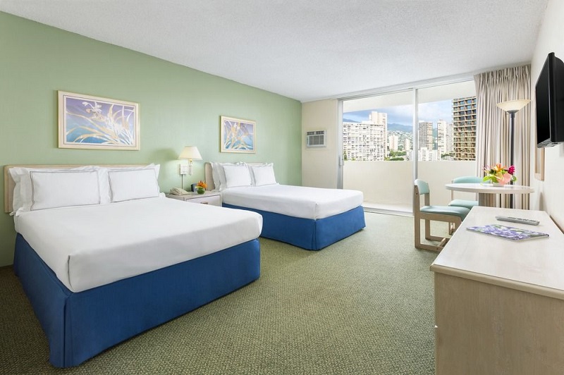 Double Partial Ocean View King Bed