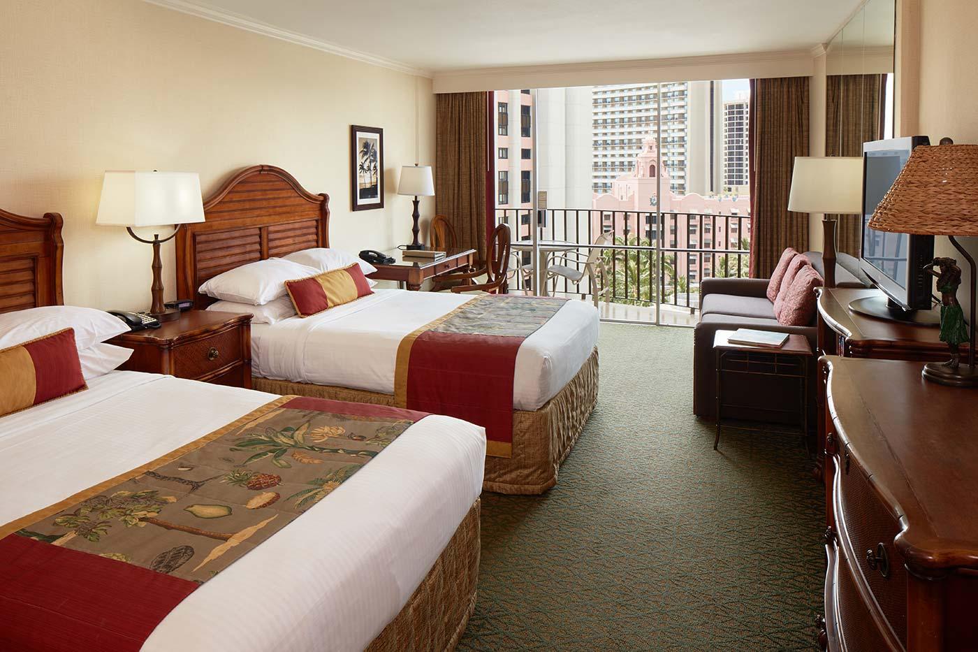 Double City View Two Double Beds