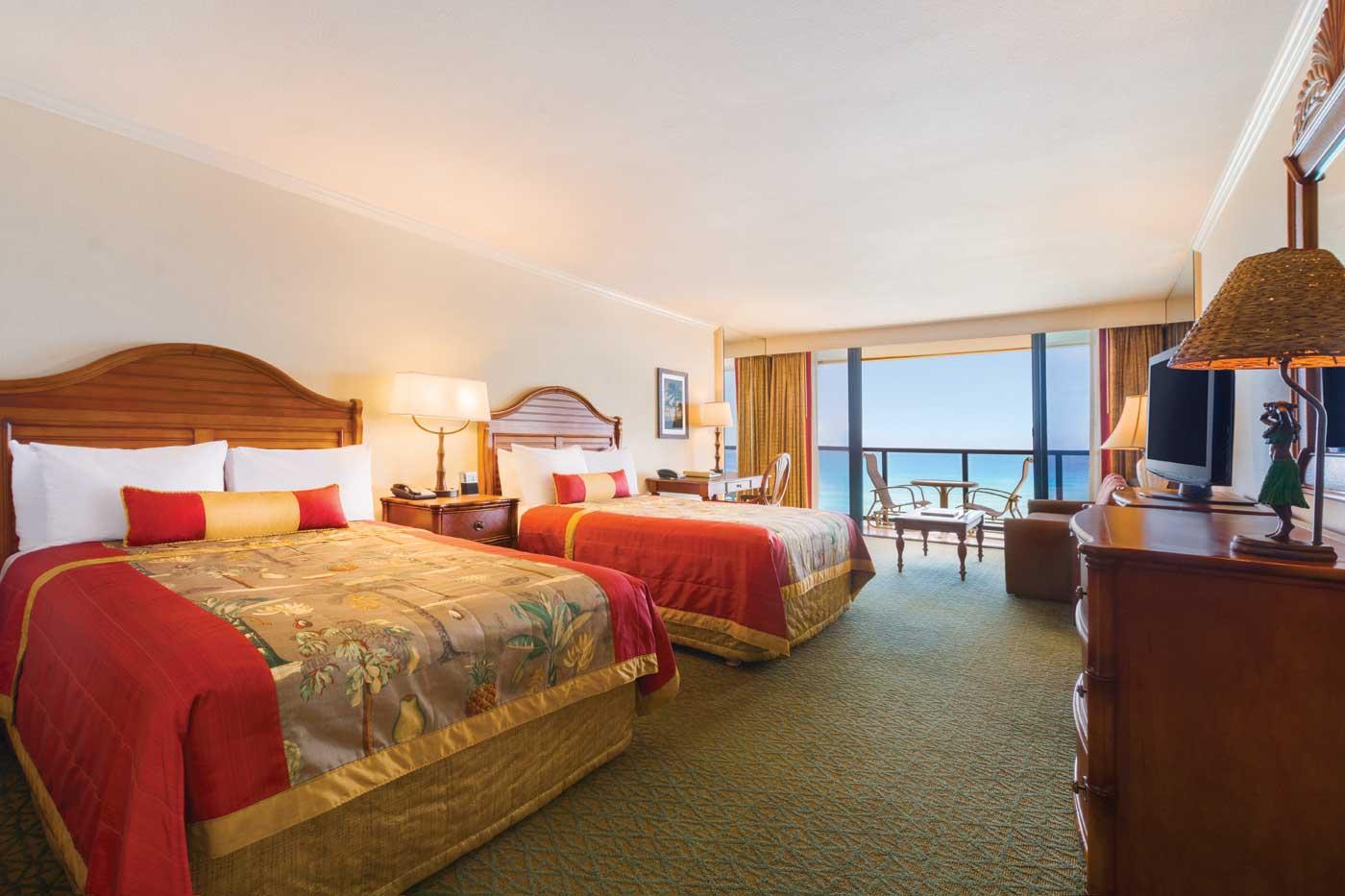 Room Ocean Front Two Double Beds