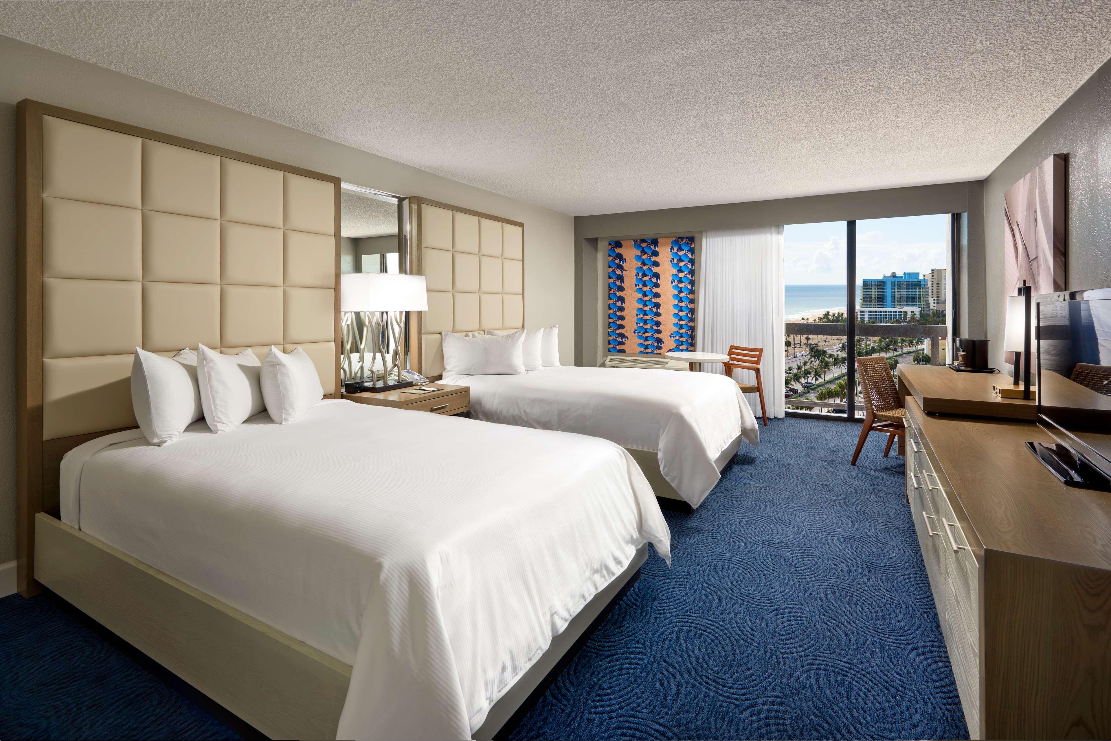 Double Partial Ocean View Two Double Beds