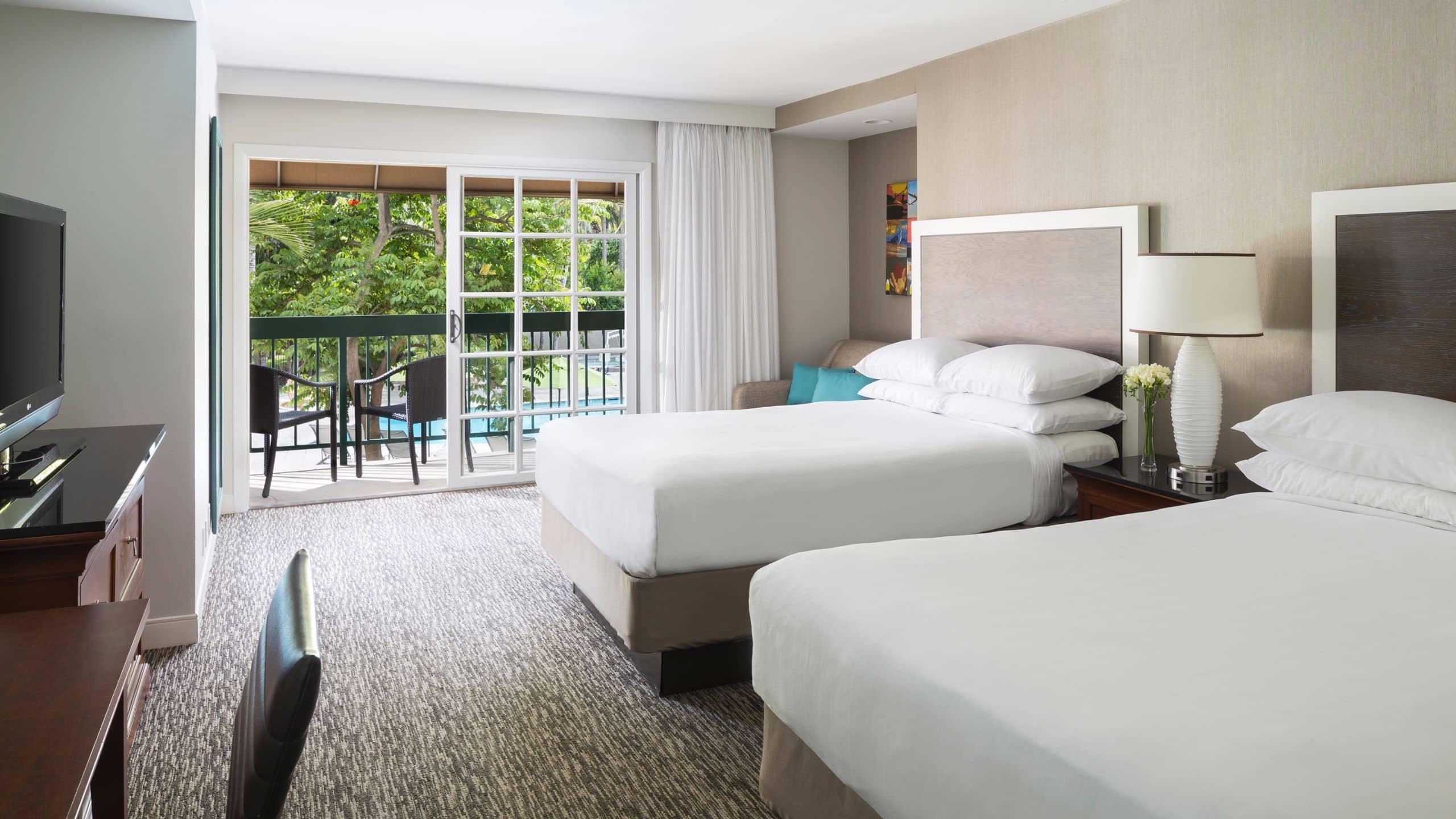 Double Pool View Two Double Beds