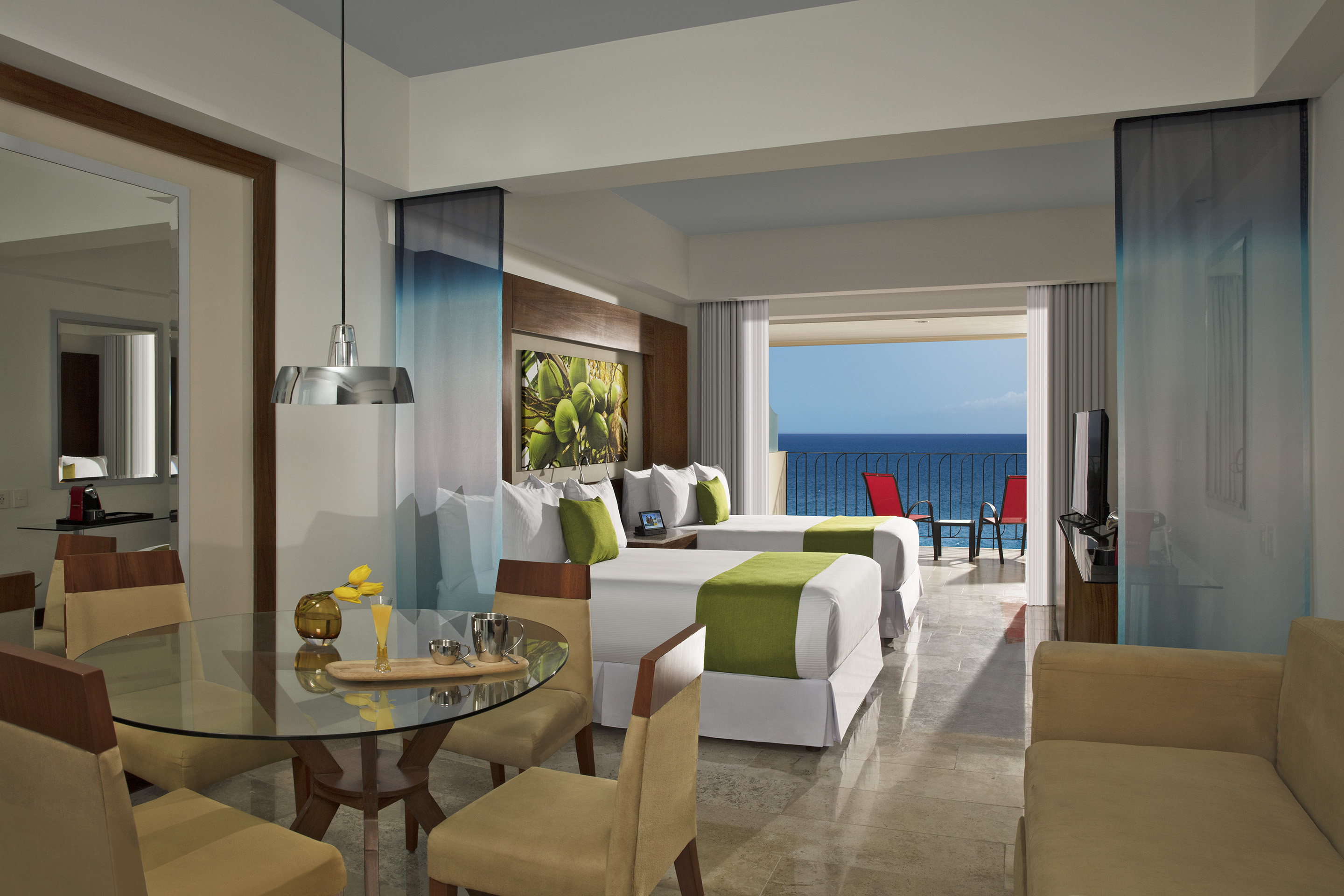Junior Suite Ocean Front Two Double Beds