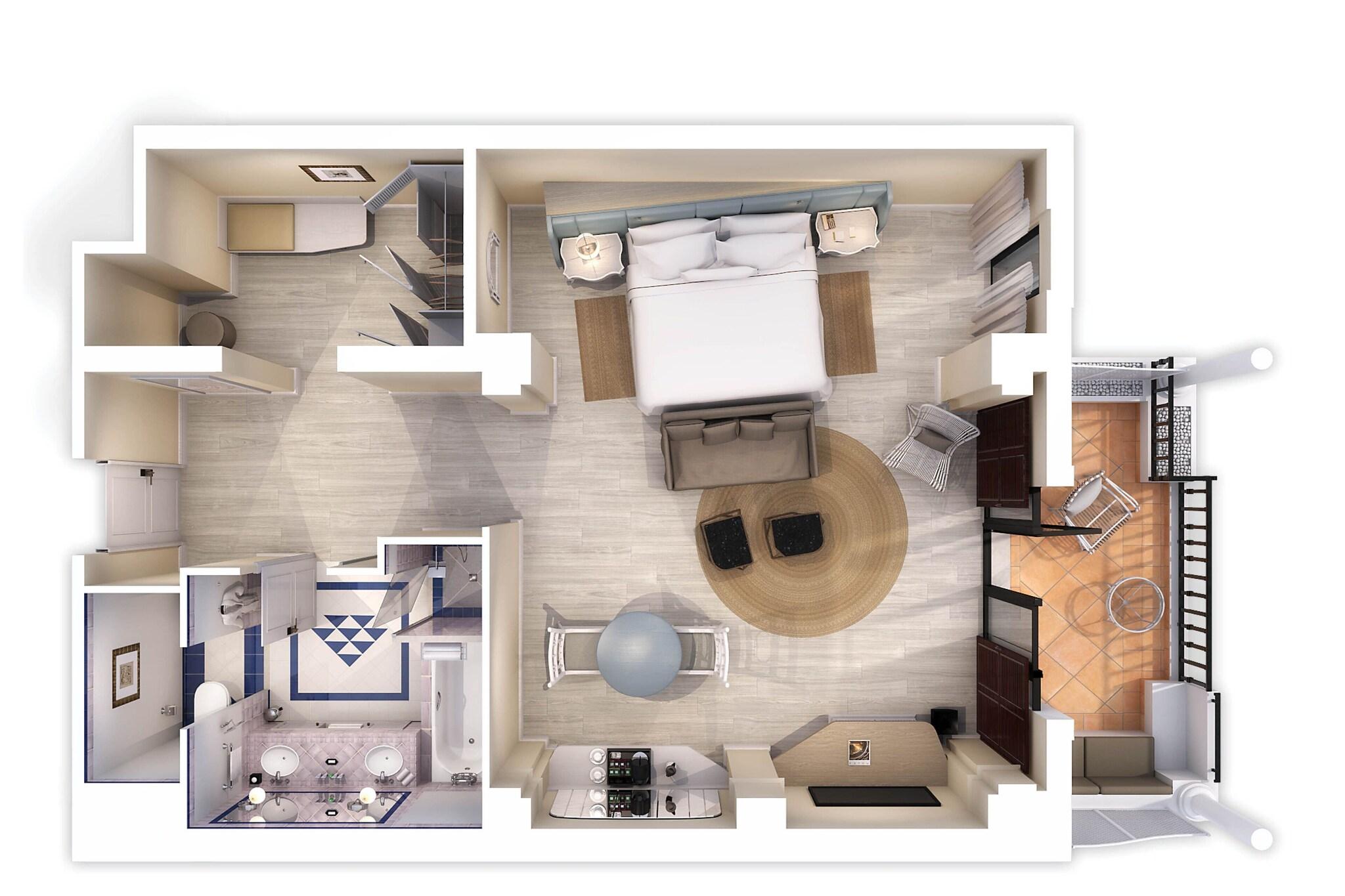 Junior Suite King Bed One Bedroom 