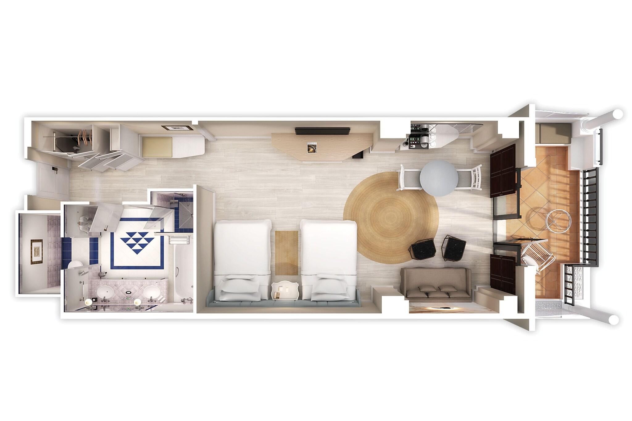 Quadruple Deluxe Two Queen Beds