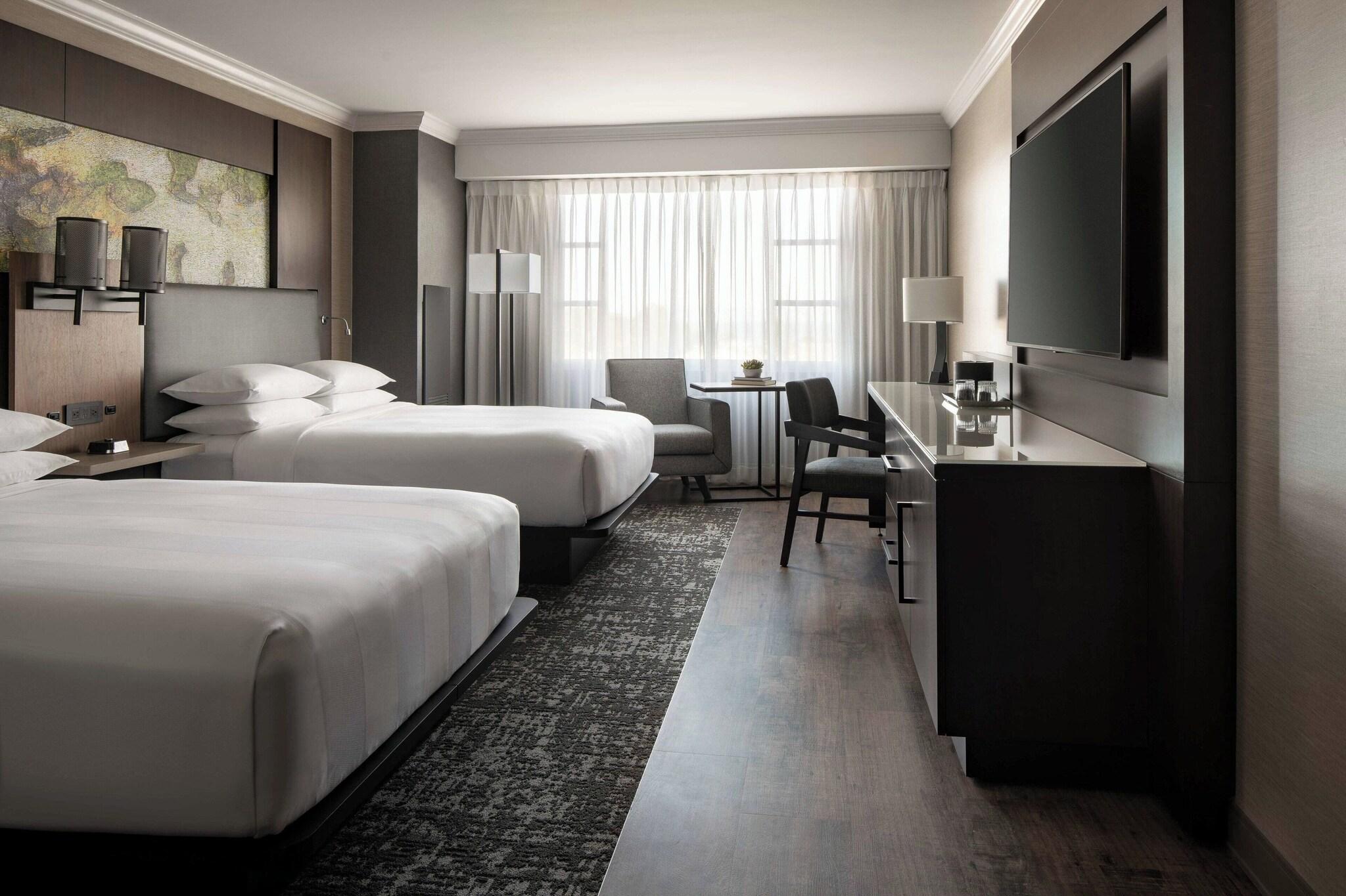 Quadruple City View Two Double Beds