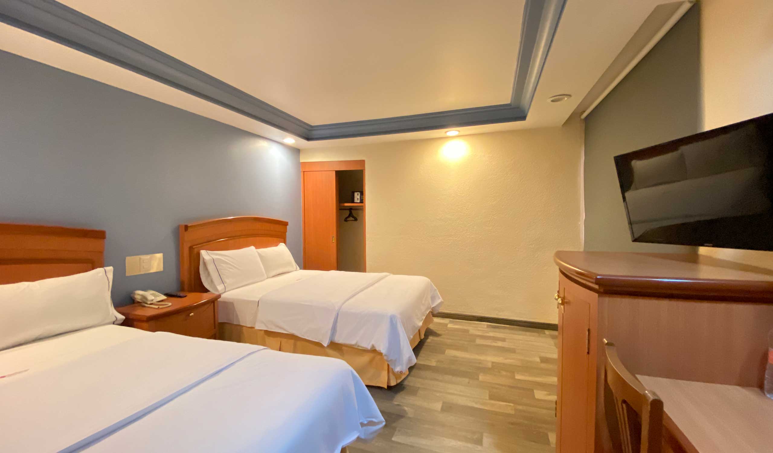 Double Two Double Beds