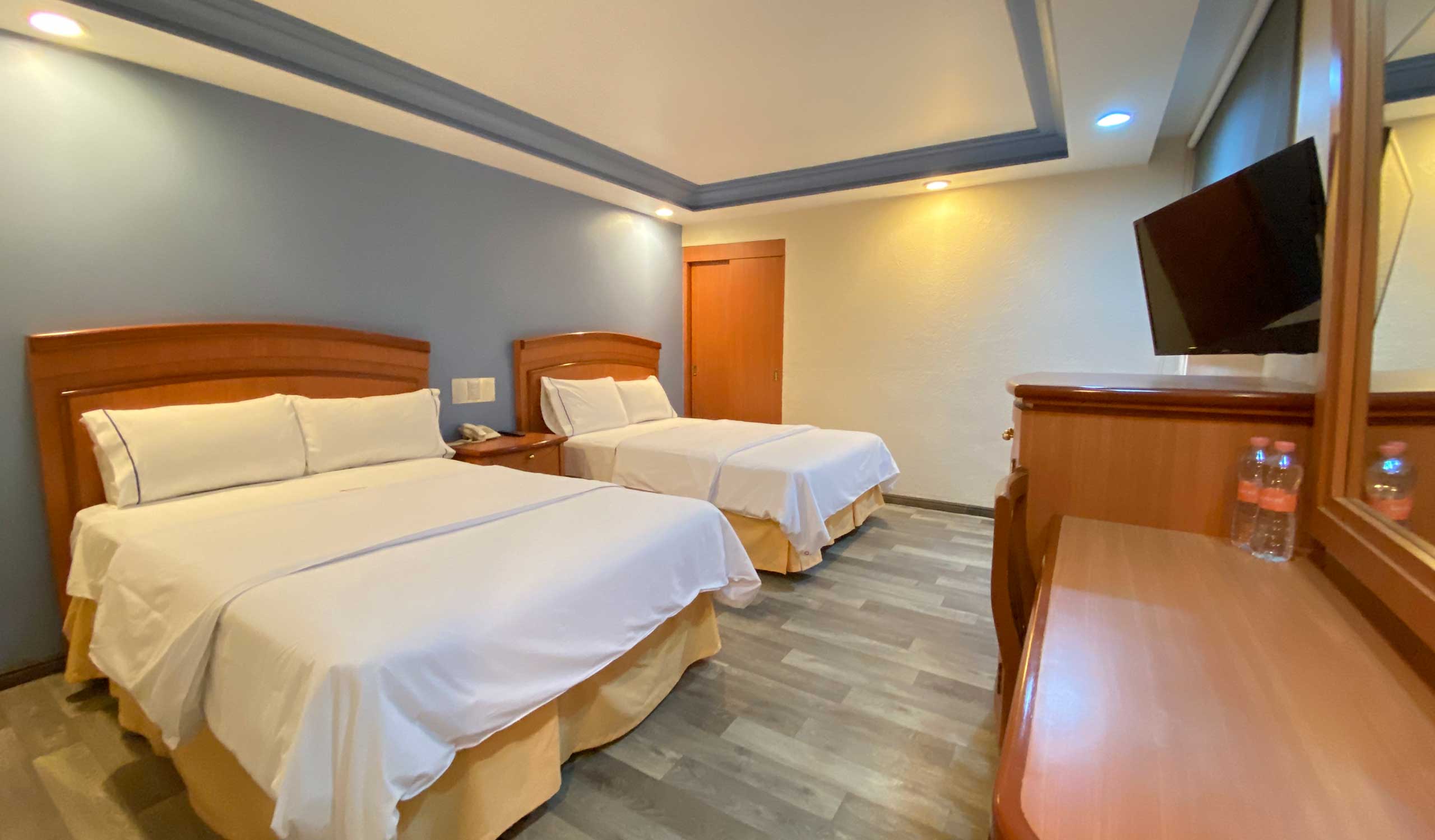 Double Two Double Beds