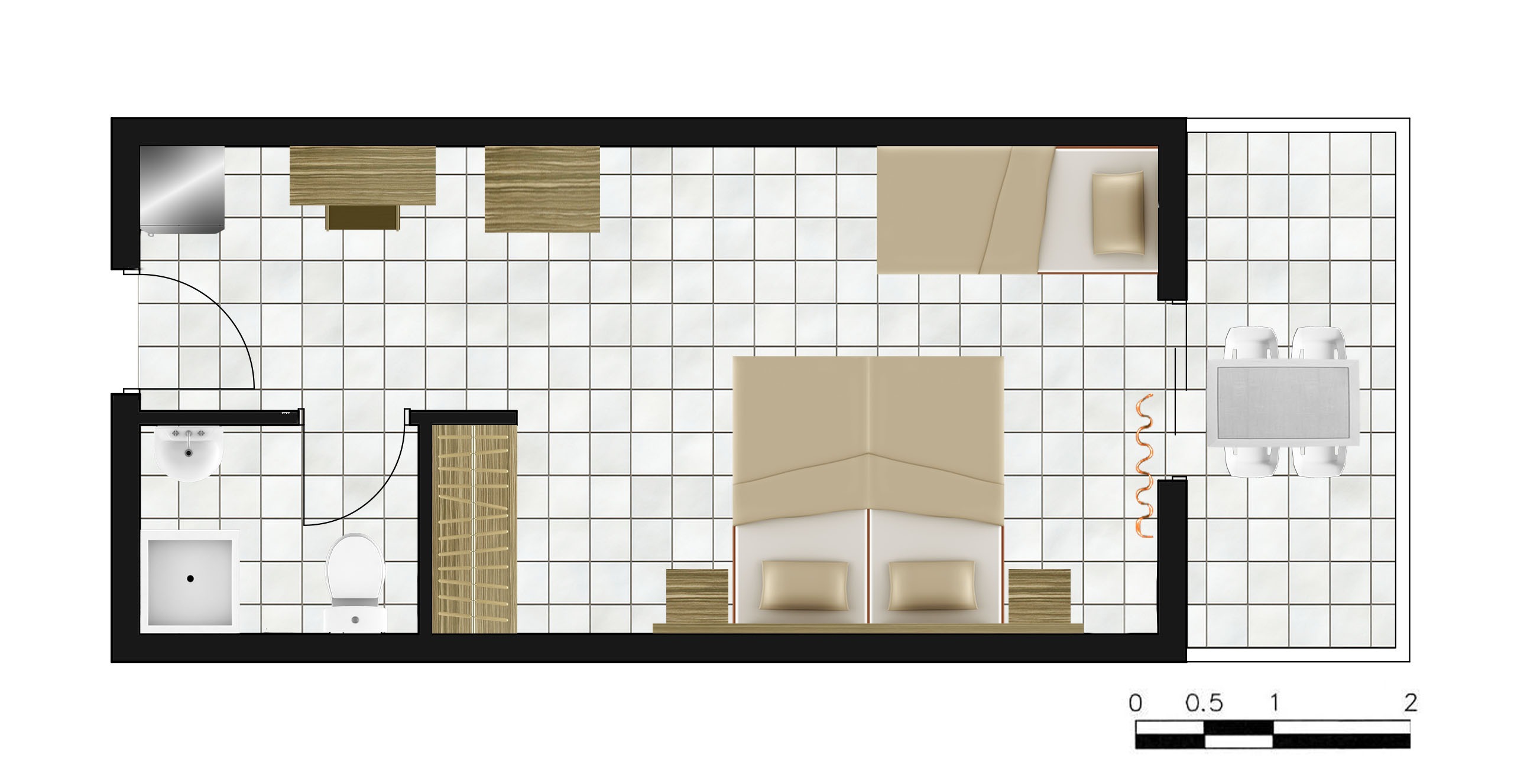 Double or Twin Superior Side Sea View