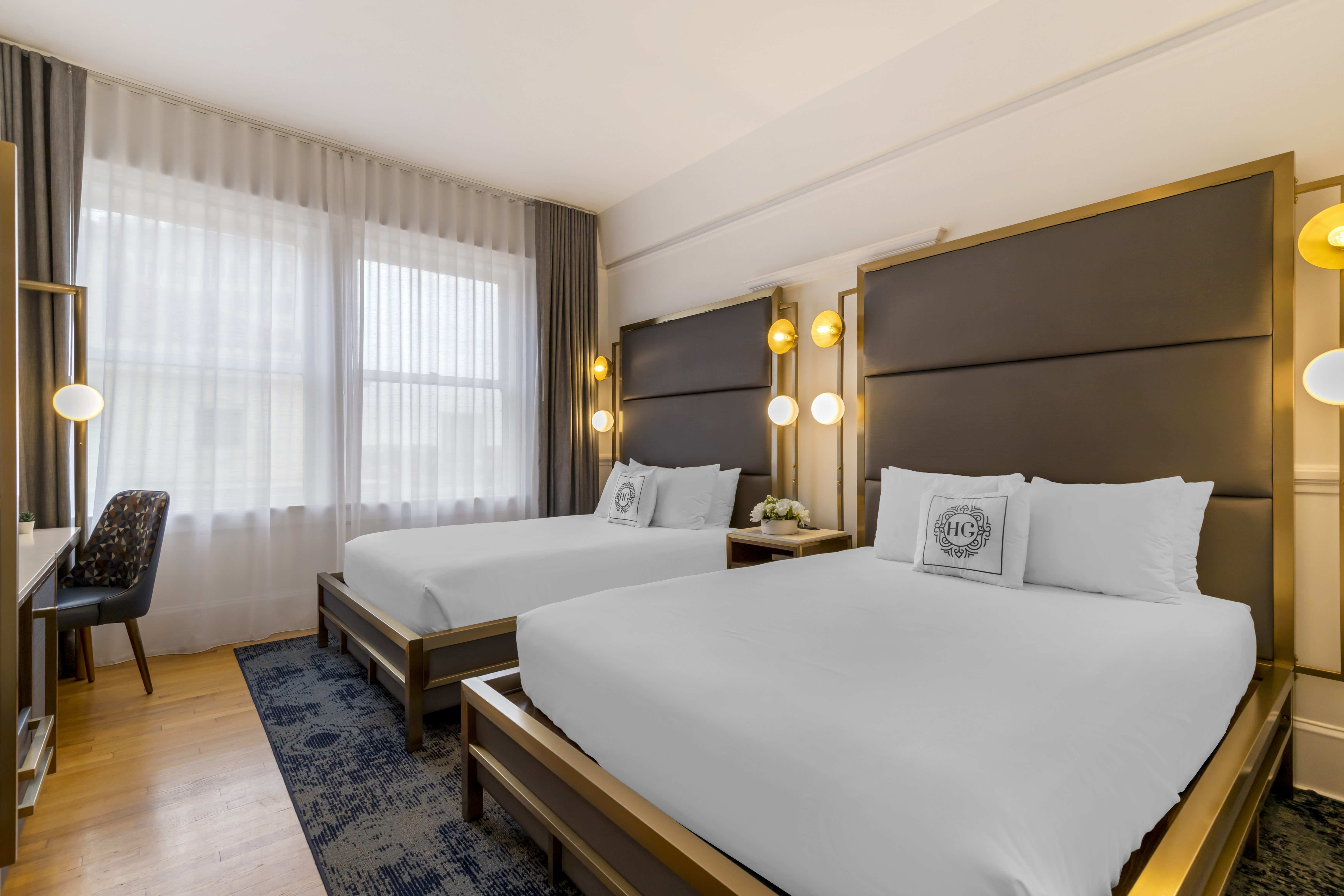 Double Two Queen Beds