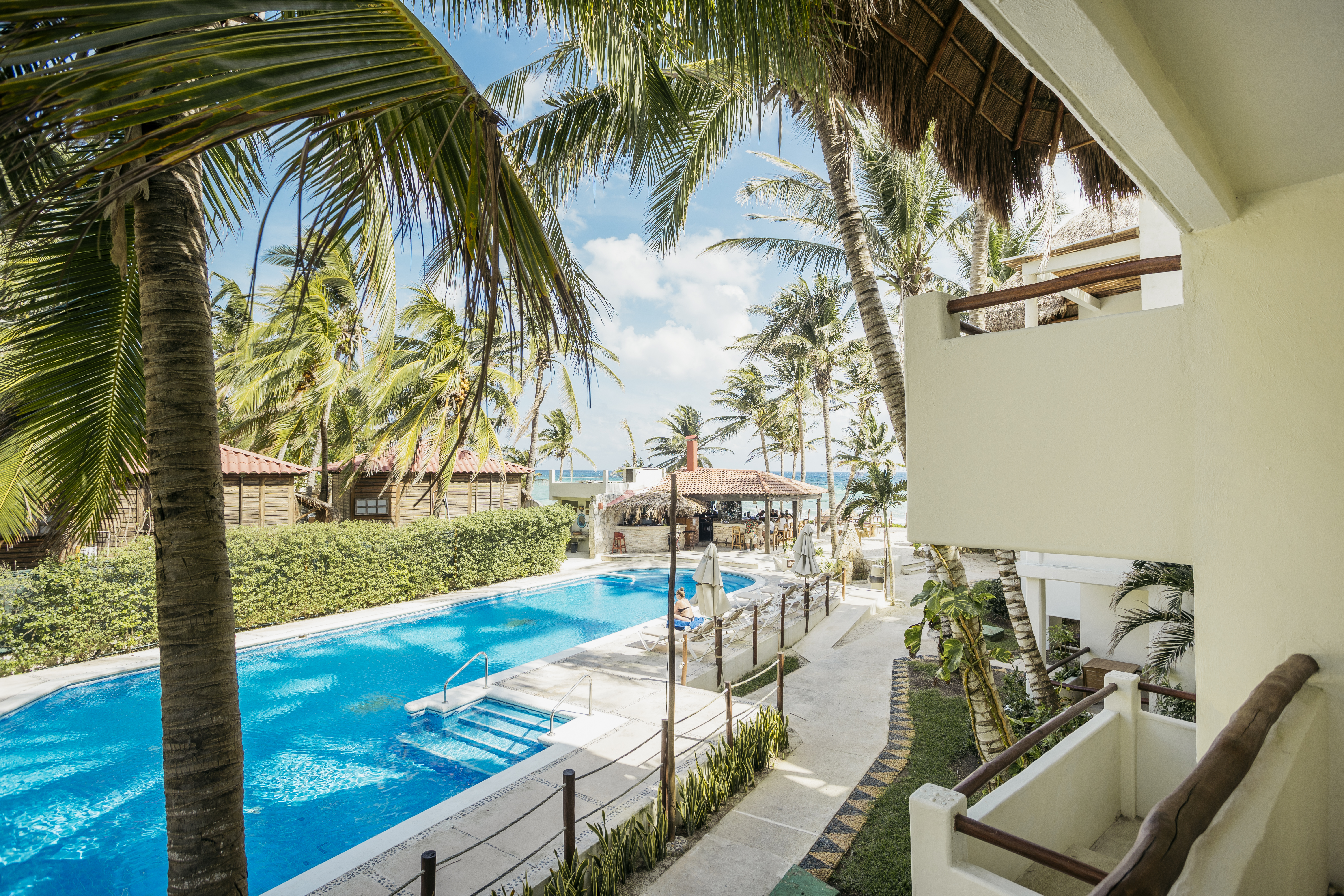 Room Partial Ocean View Two Double Beds