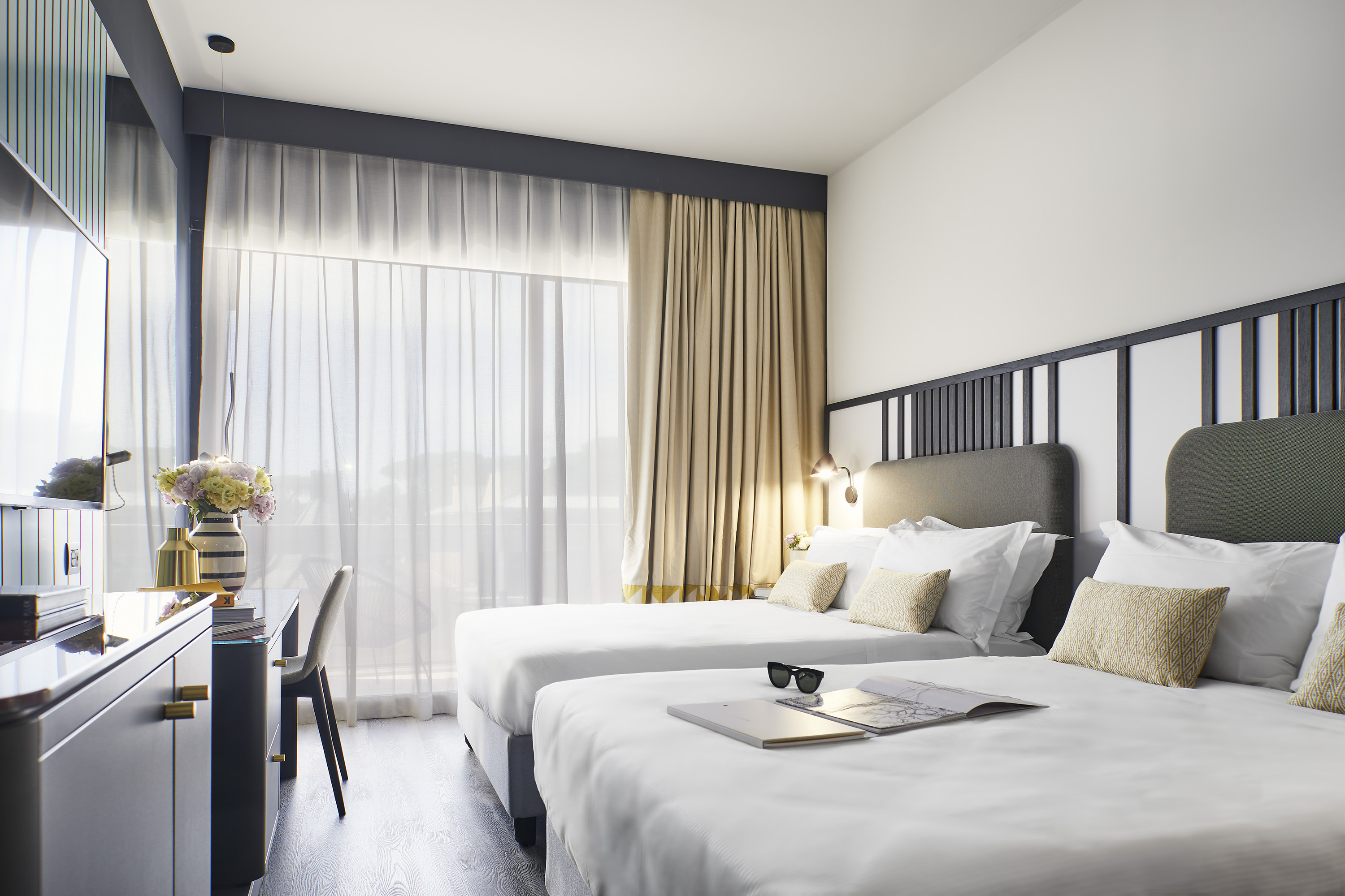 Double Two Double Beds