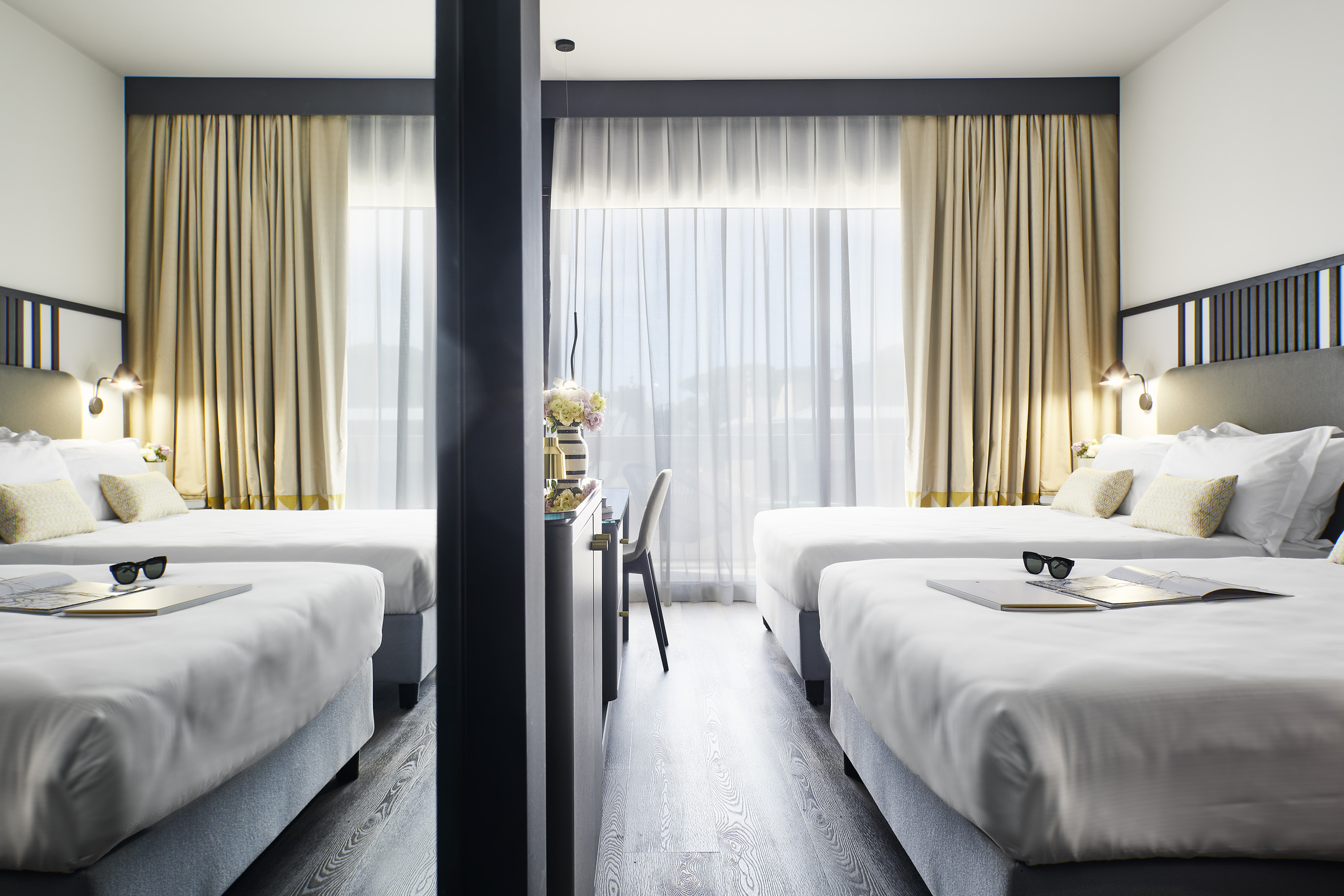 Double Two Double Beds