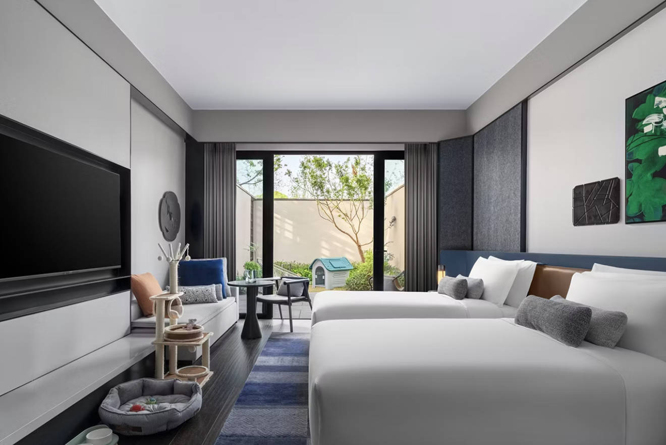 Double Two Double Beds